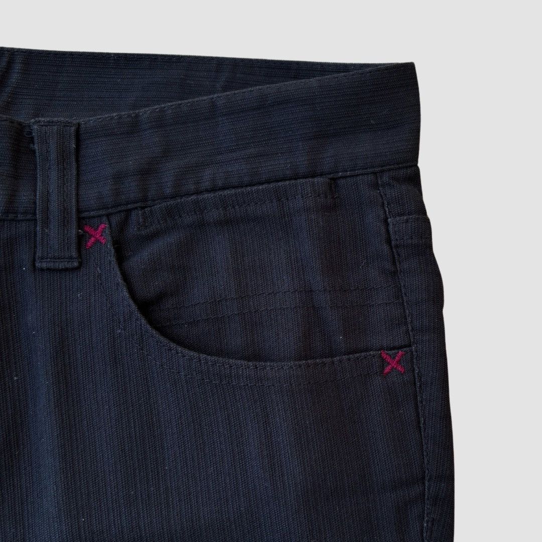 Tornado Mart 2000s Tornado Mart Black Low-rise Slim Bootcut Pants Size US 30 / EU 46 - 3 Thumbnail
