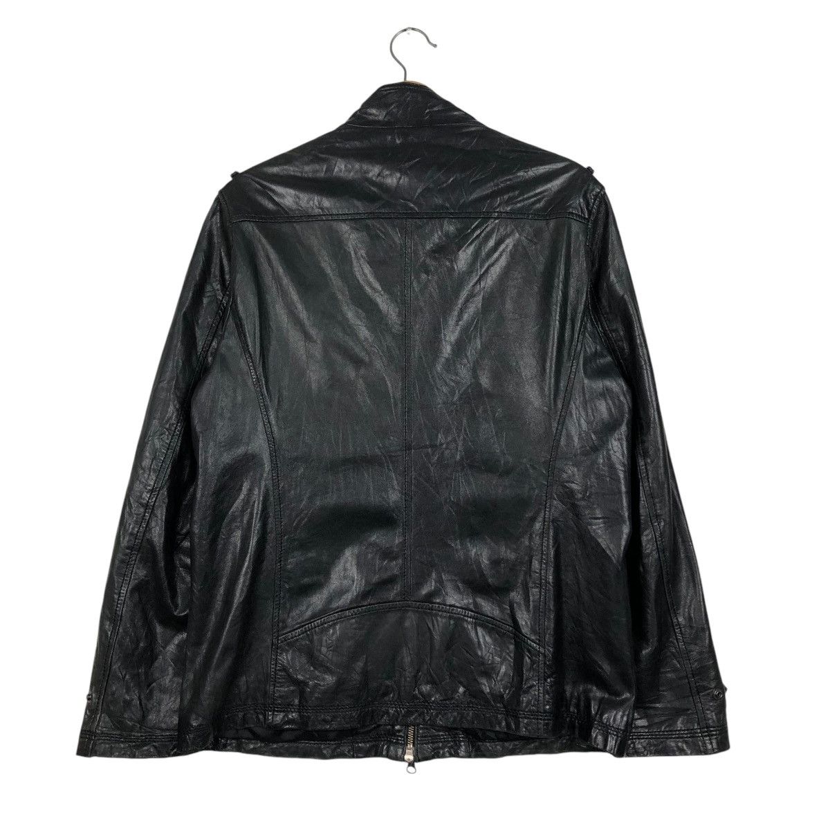 Issey Miyake 🔥VINTAGE BIKER LEATHER JACKET ON BOARD ISSEY MIYAKE Size US L / EU 52-54 / 3 - 10 Thumbnail
