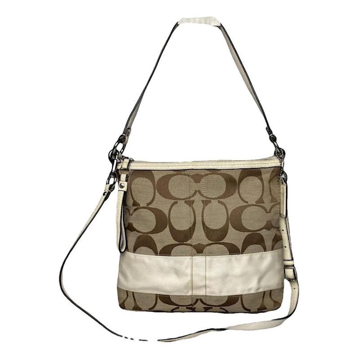 Signature Sufflette Beige Cotton Handbag