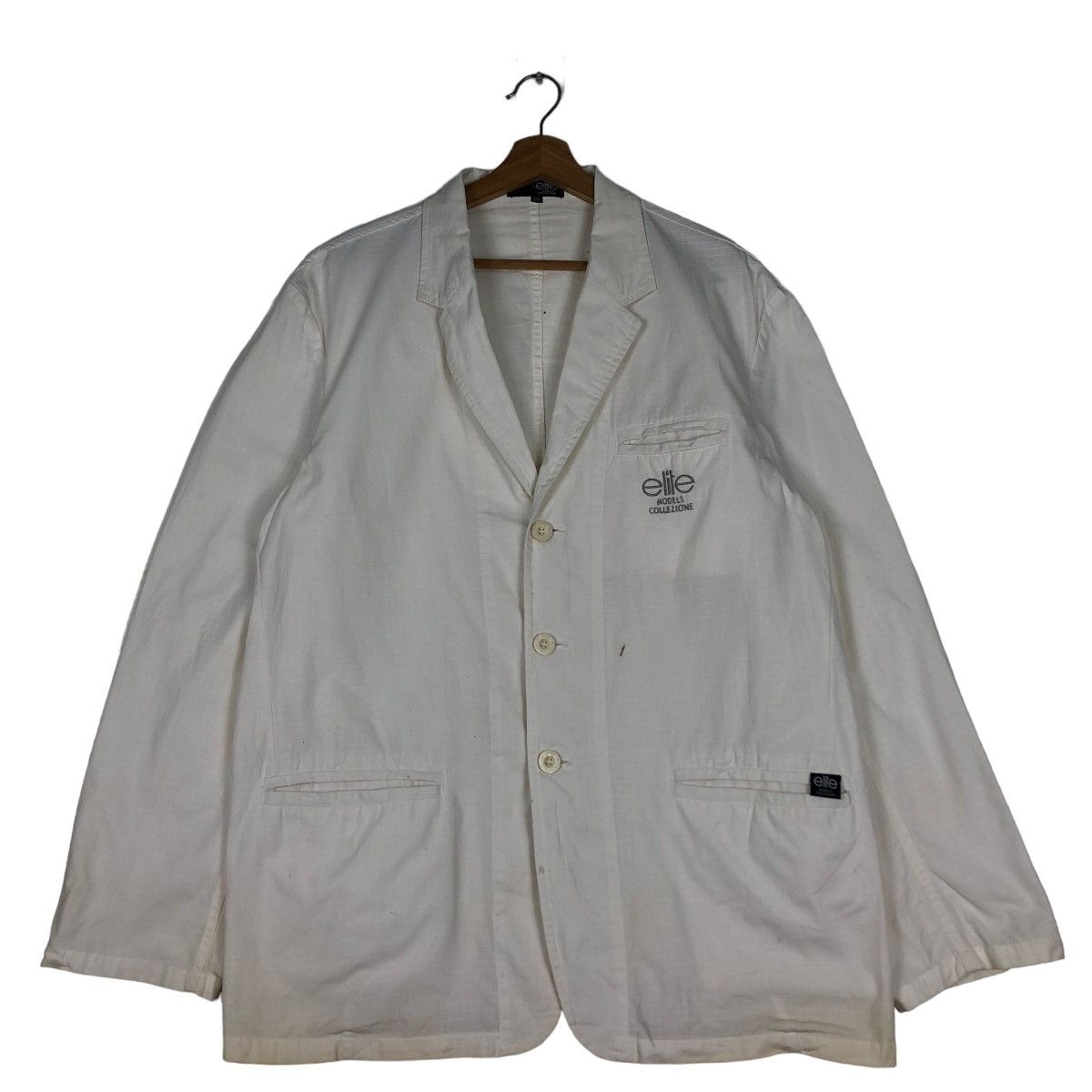 Japanese Brand 🔥Vintage Chore Jacket Elite Models Collezione Issey Miyake Size US L / EU 52-54 / 3 - 1 Thumbnail