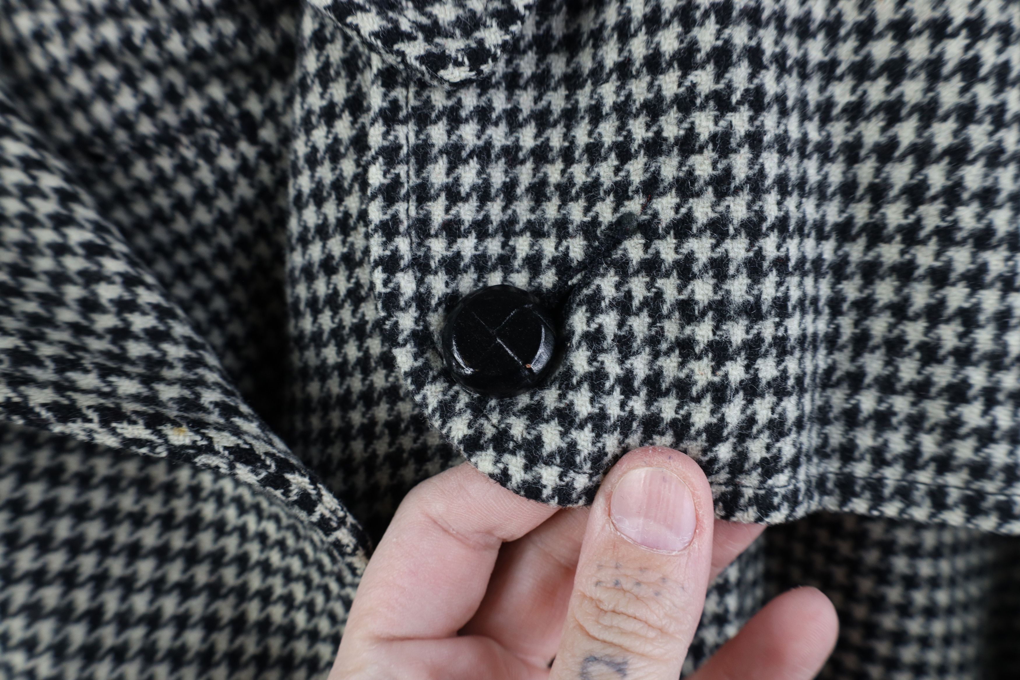Vintage Vintage 50s Streetwear Houndstooth Double Breasted Jacket Size US XL / EU 56 / 4 - 5 Thumbnail