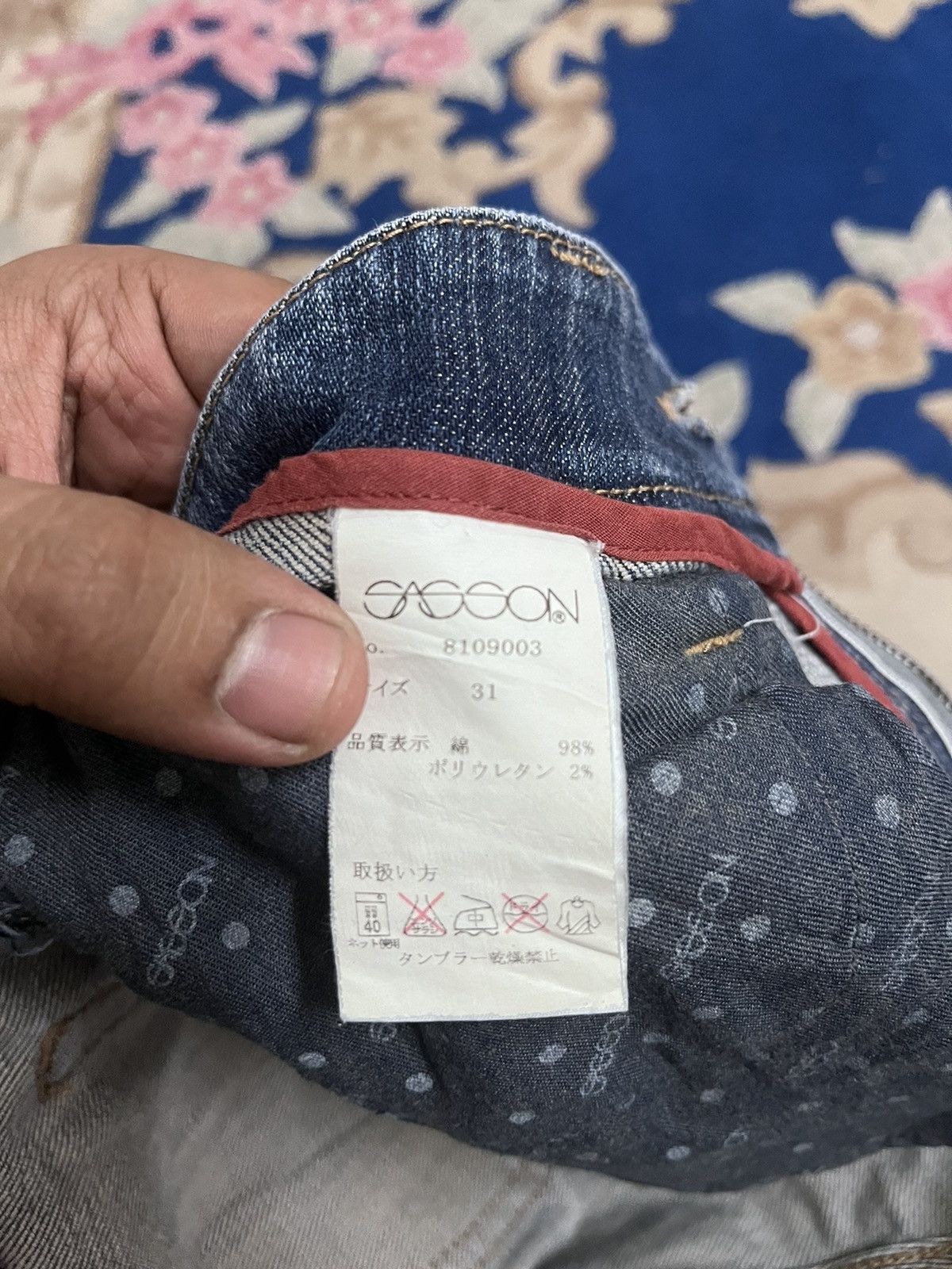 Japanese Brand × Vintage Vintage Sasson Flare Bootcut Style Jeans Size US 32 / EU 48 - 15 Thumbnail