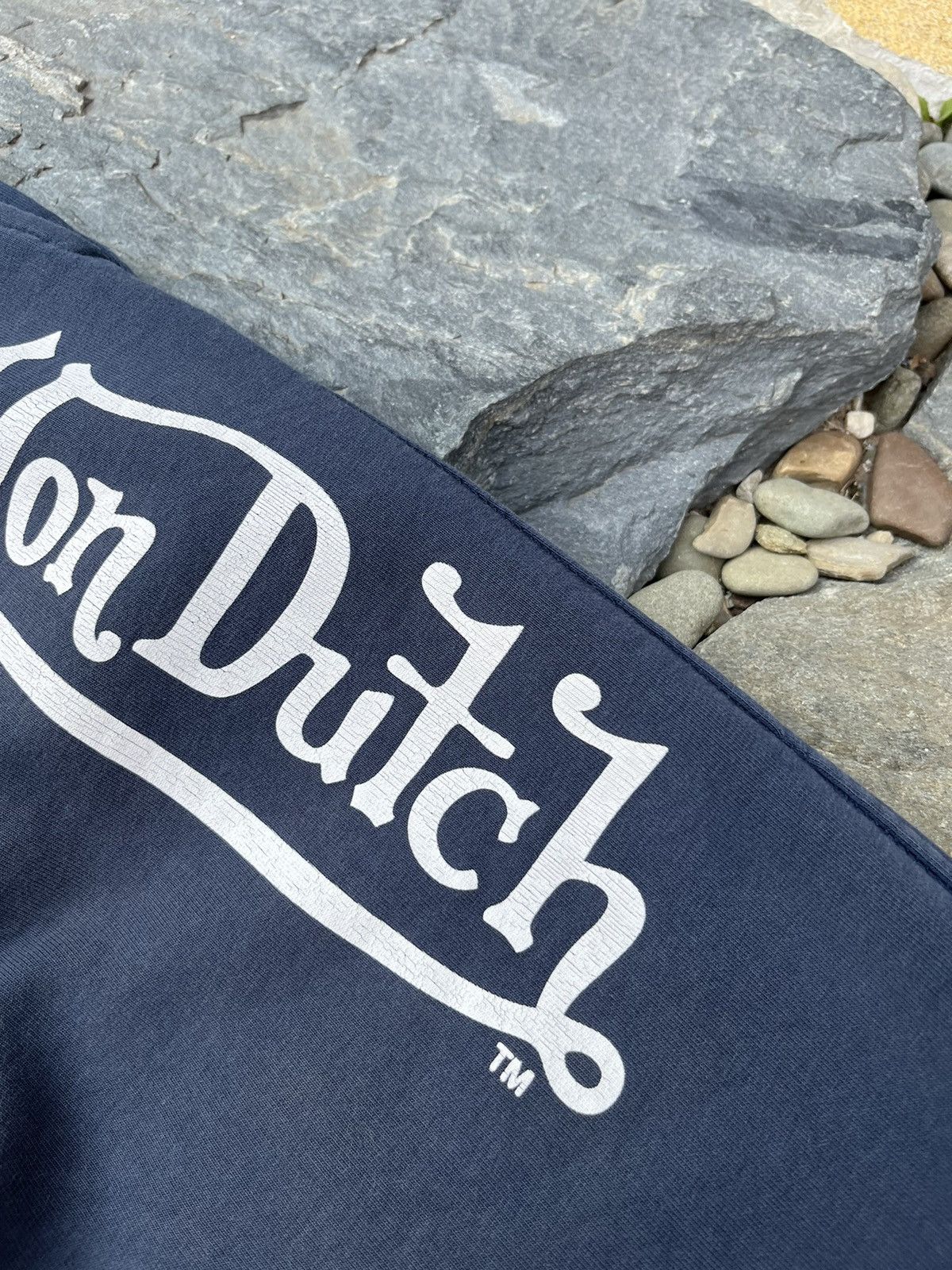 Vintage × Von Dutch Vintage Von Dutch y2k logo distressed navy sweatpants Size US 32 / EU 48 - 12 Thumbnail