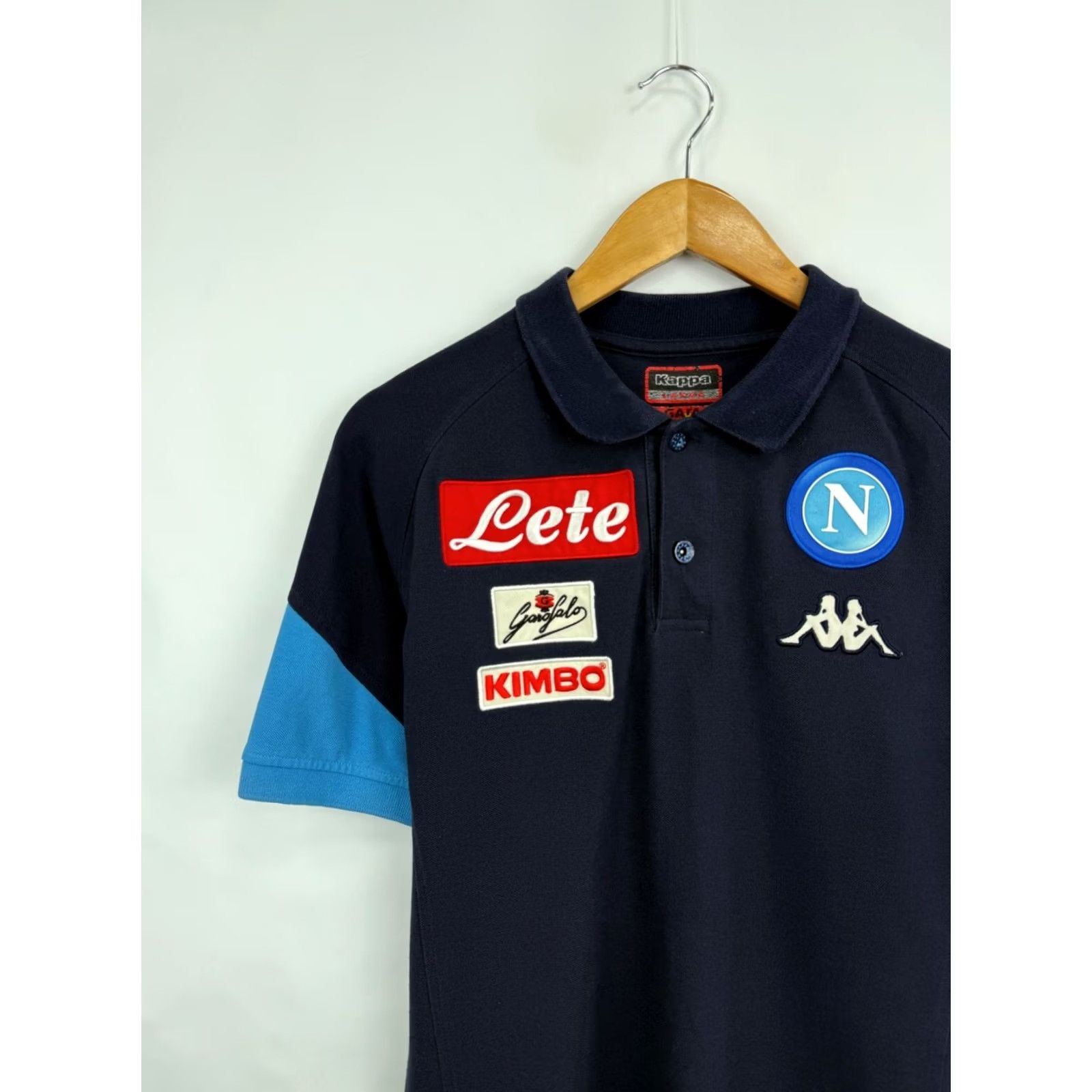 Kappa VINTAGE Kappa Napoli Italy Soccer Polo T-Shirt Retro Blue L Mens Size US L / EU 52-54 / 3 - 4 Thumbnail
