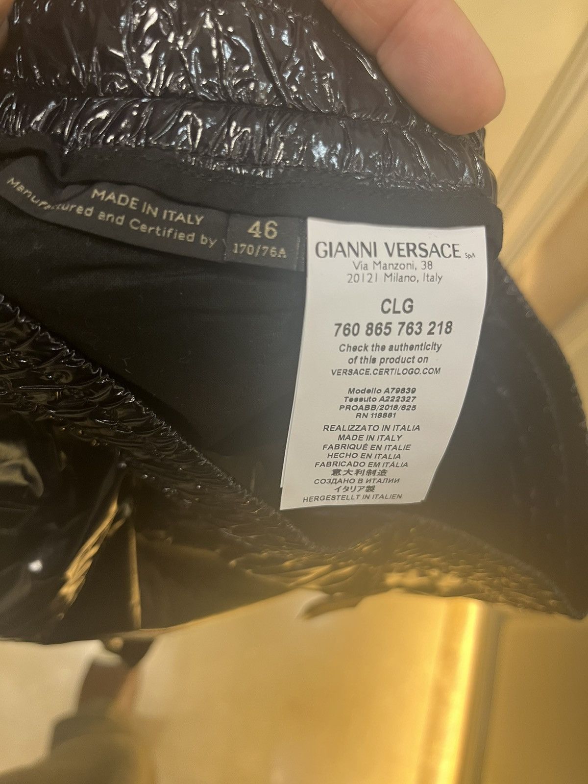 Versace Shiny sweatpants size 46 Size US 30 / EU 46 - 14 Thumbnail