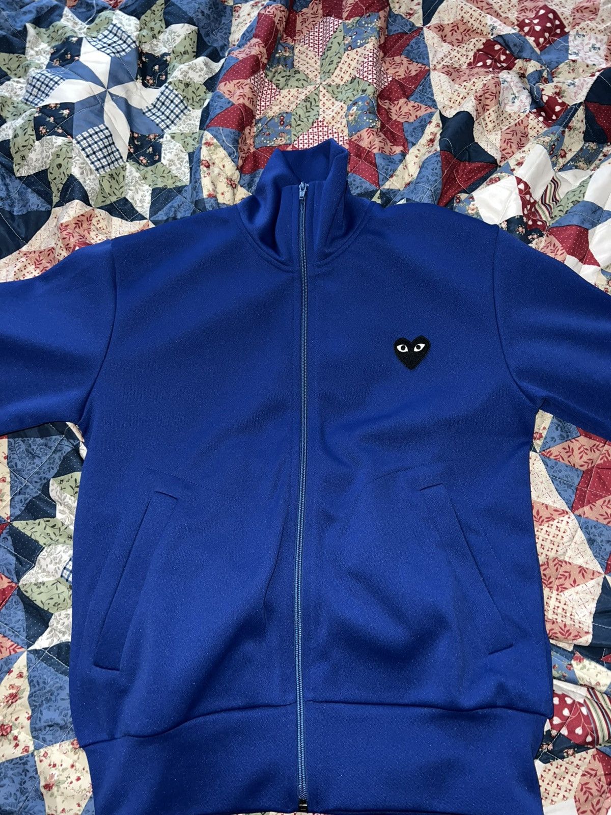 Blue Comme Des Garcons Track Jacket Mens Comme Des Garcons PLAY