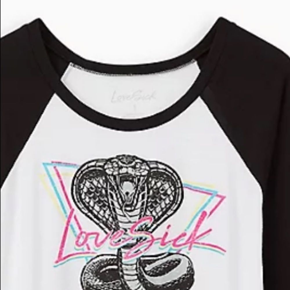 Other Torrid Lovesick Cobra snake lovesick raglan t tee shirt vint Size 3XL / US 20-22 - 6 Thumbnail