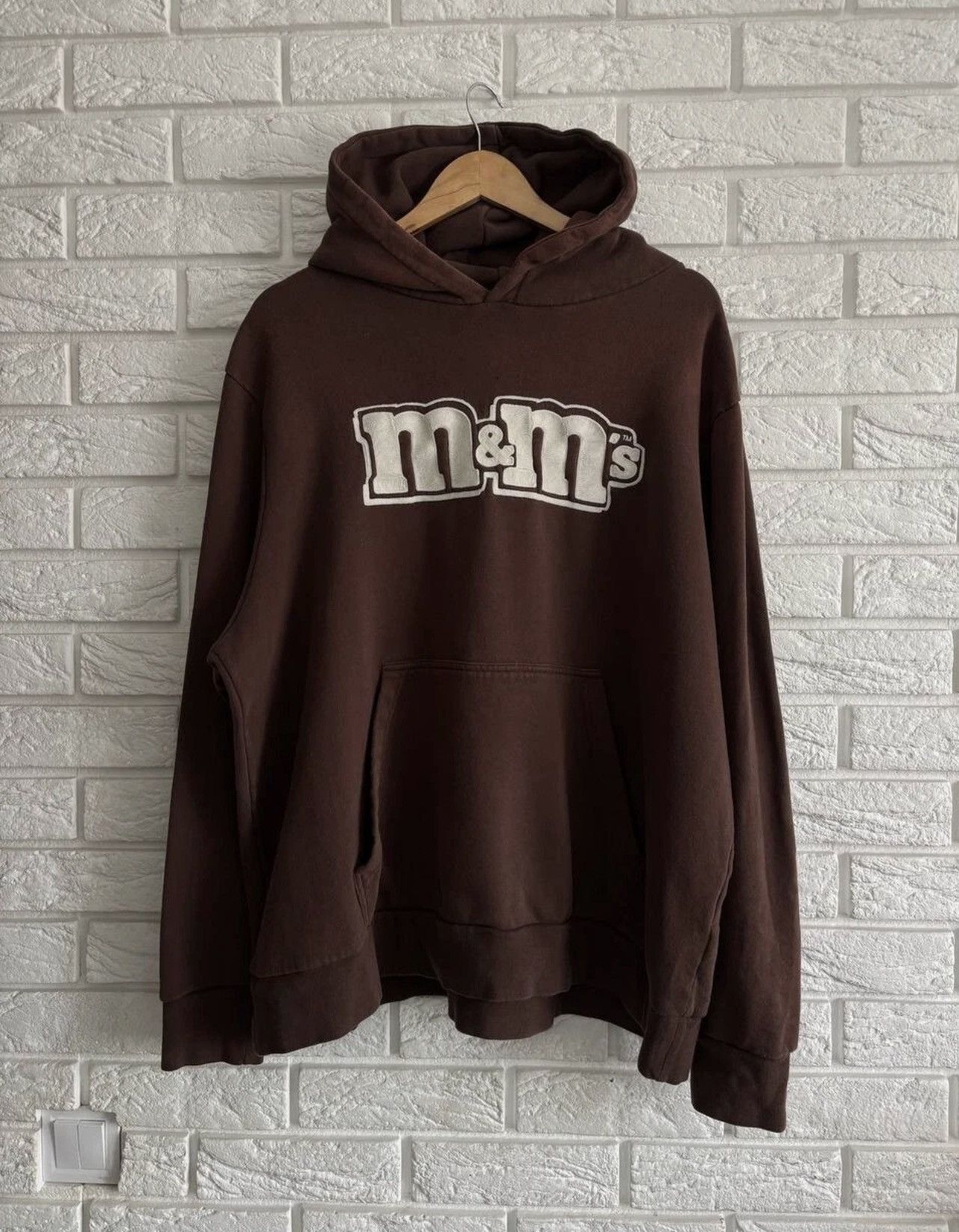 Vintage M&M’s mens vintage hoodie brown size XL rare Y2K style Size US XL / EU 56 / 4 - 3 Thumbnail