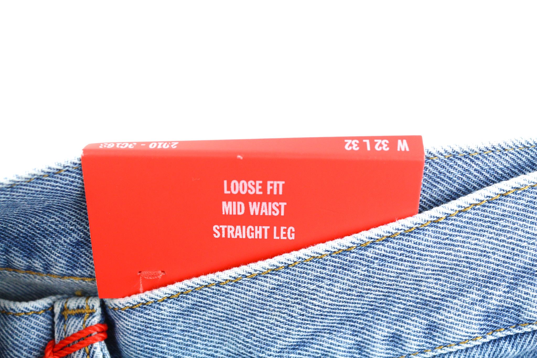 2010 9C16S W32/L32 Loose Fit Straight Button Jeans 40152