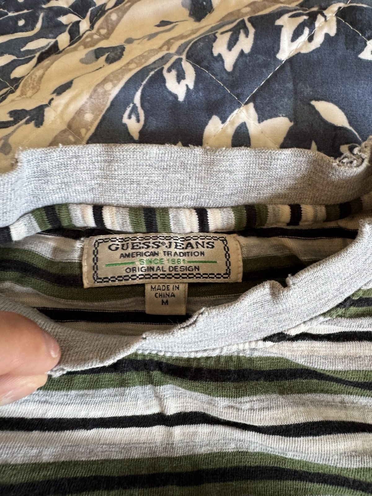 Guess Guess Striped Tee Size US M / EU 48-50 / 2 - 3 Thumbnail