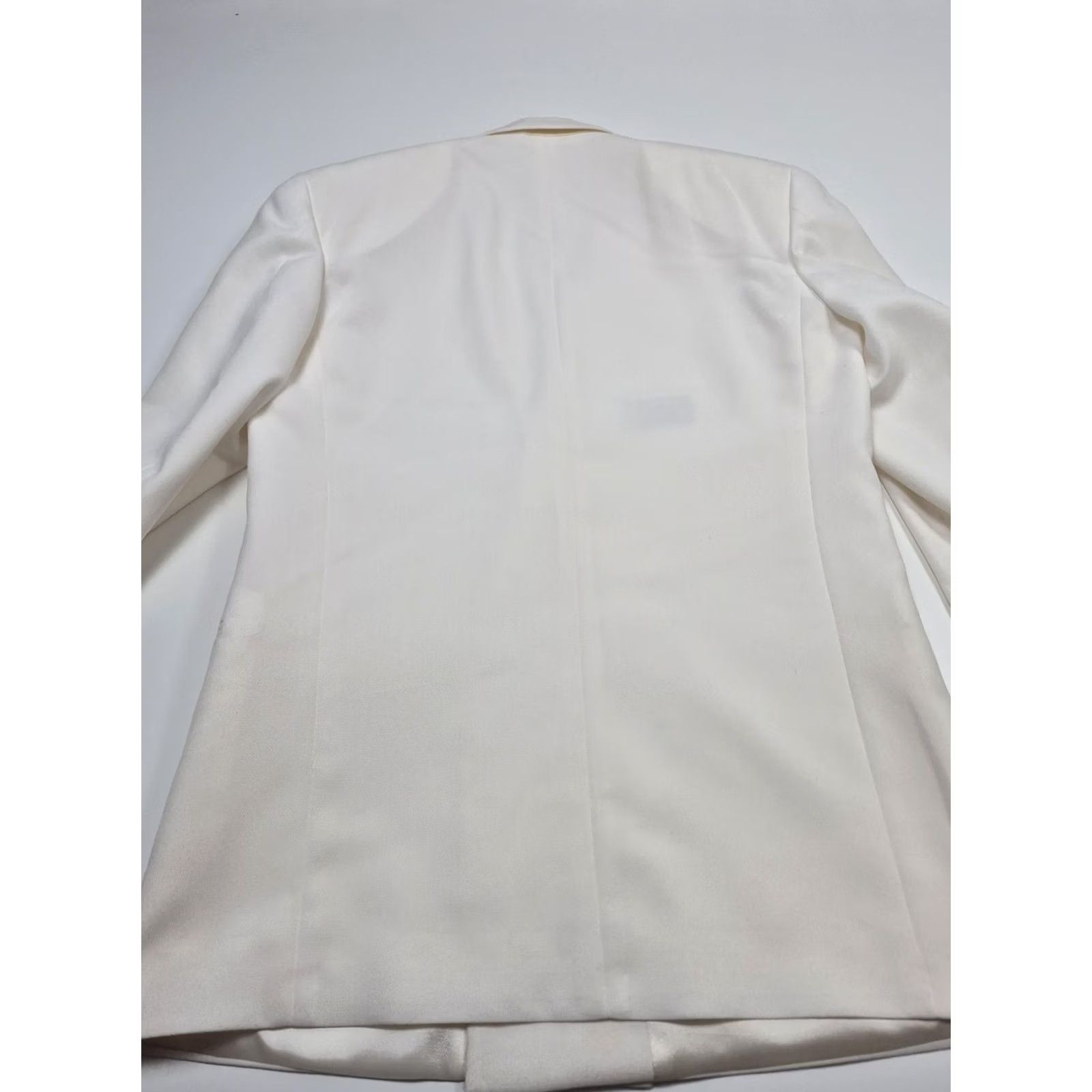 Doublet Linea Classica Suit Mens 38R White Poly Wool Double Breasted 2 Piece 30x36 NWT Size 38R - 7 Thumbnail