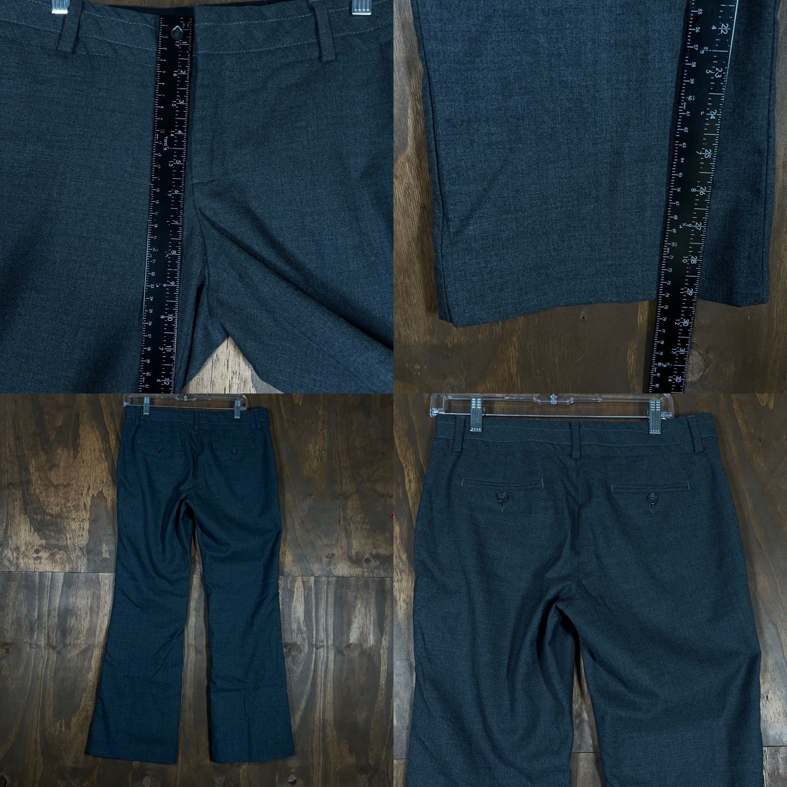Banana Republic Banana Republic Women Pants Charcoal Gray Martin Fit Lined Wool Blend Stretch 8P Pants 8P Womens Workwear Business Formal Casual Corpcore Office 8P Size 30" / US 8 / IT 44 - 8 Thumbnail