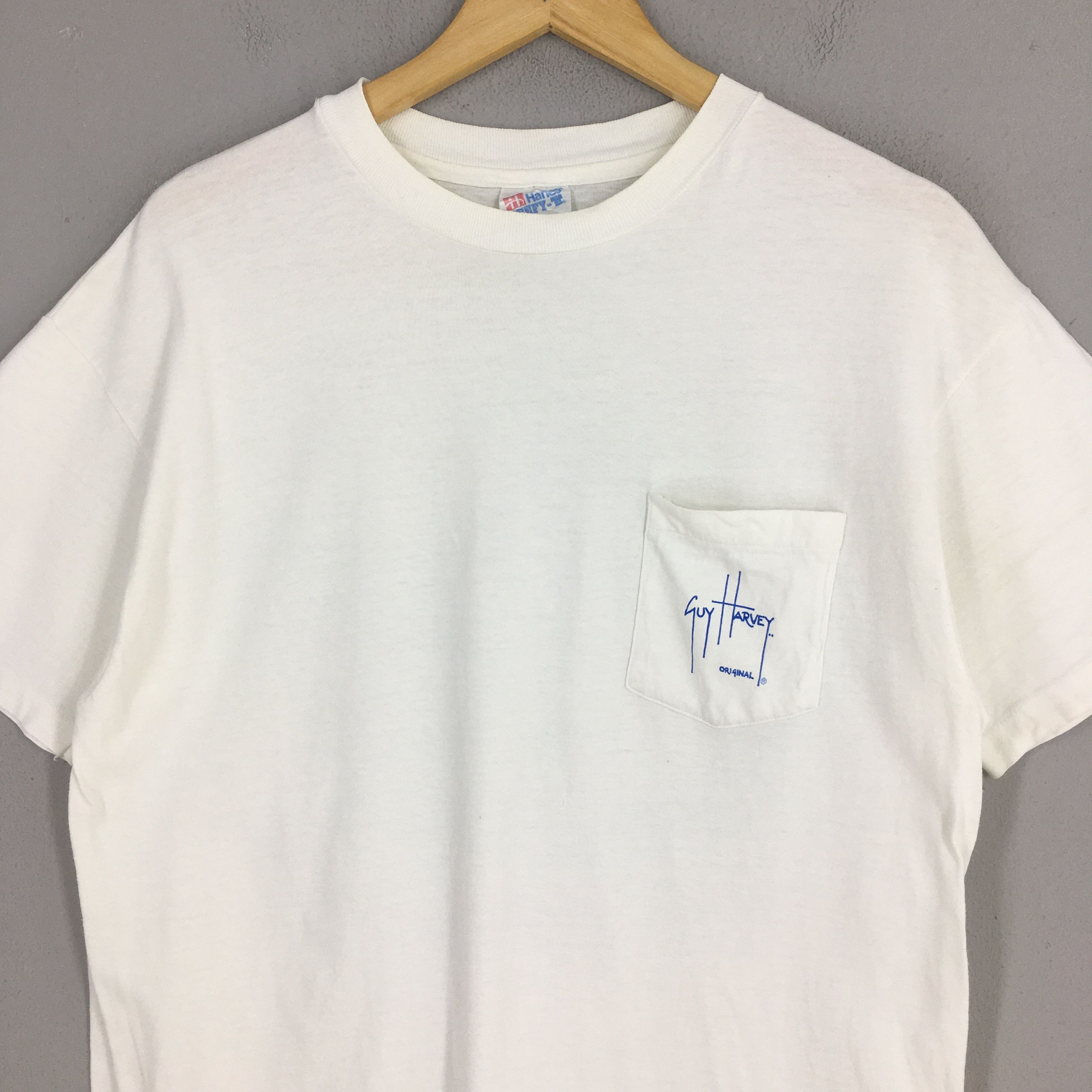 Guy Harvey Vintage 90s Guy Harvey Fishing White Tshirt Large Size US L / EU 52-54 / 3 - 6 Thumbnail