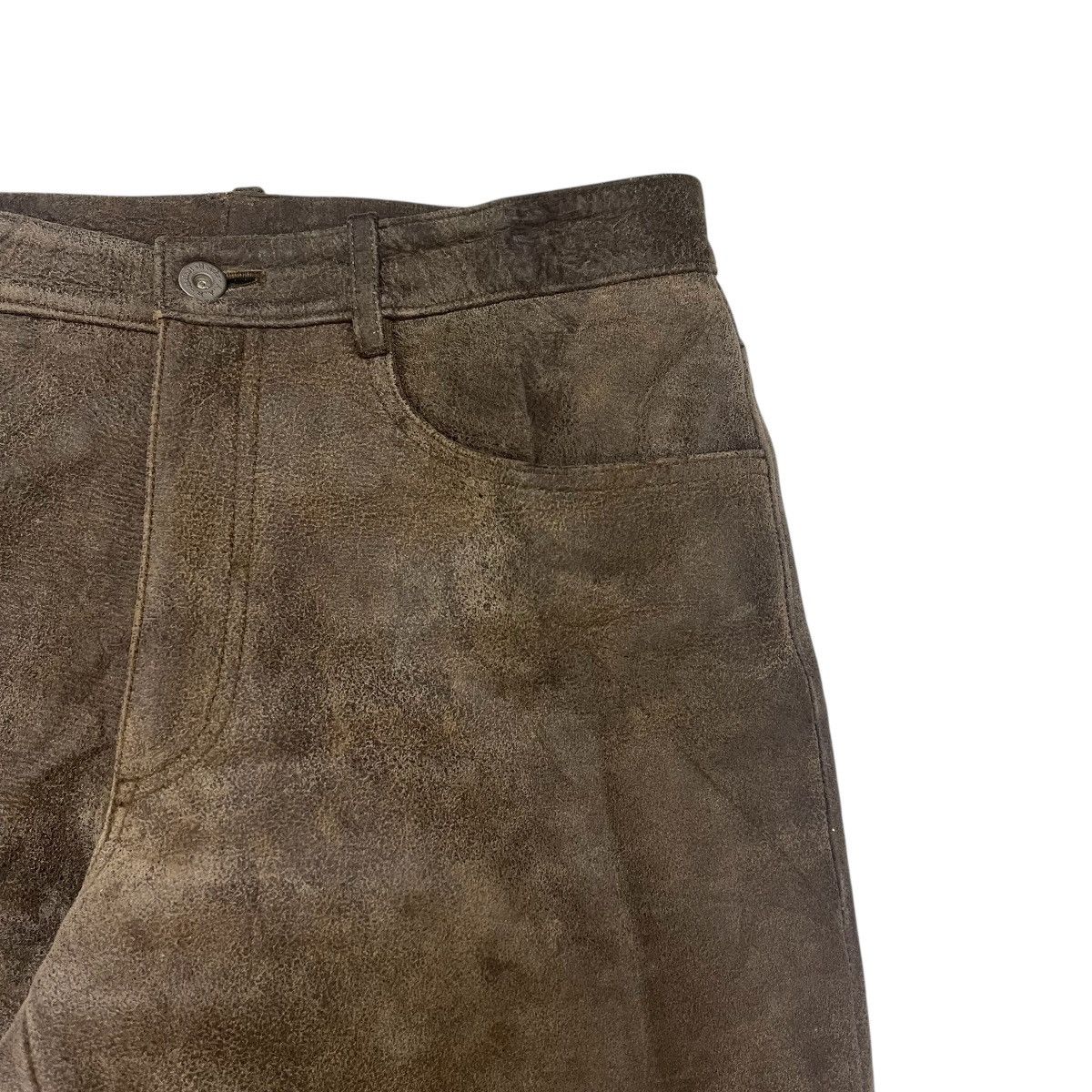 Yohji Yamamoto Vintage Yohji Yamamoto Sheepskin Leather Pants Size US 29 - 6 Thumbnail