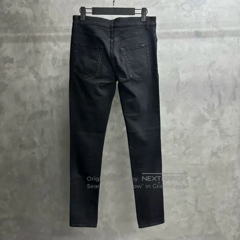 Saint Laurent Paris Saint Laurent Paris Classic Black Solid Mid Rise Casual Pa Size US 30 / EU 46 - 5 Thumbnail