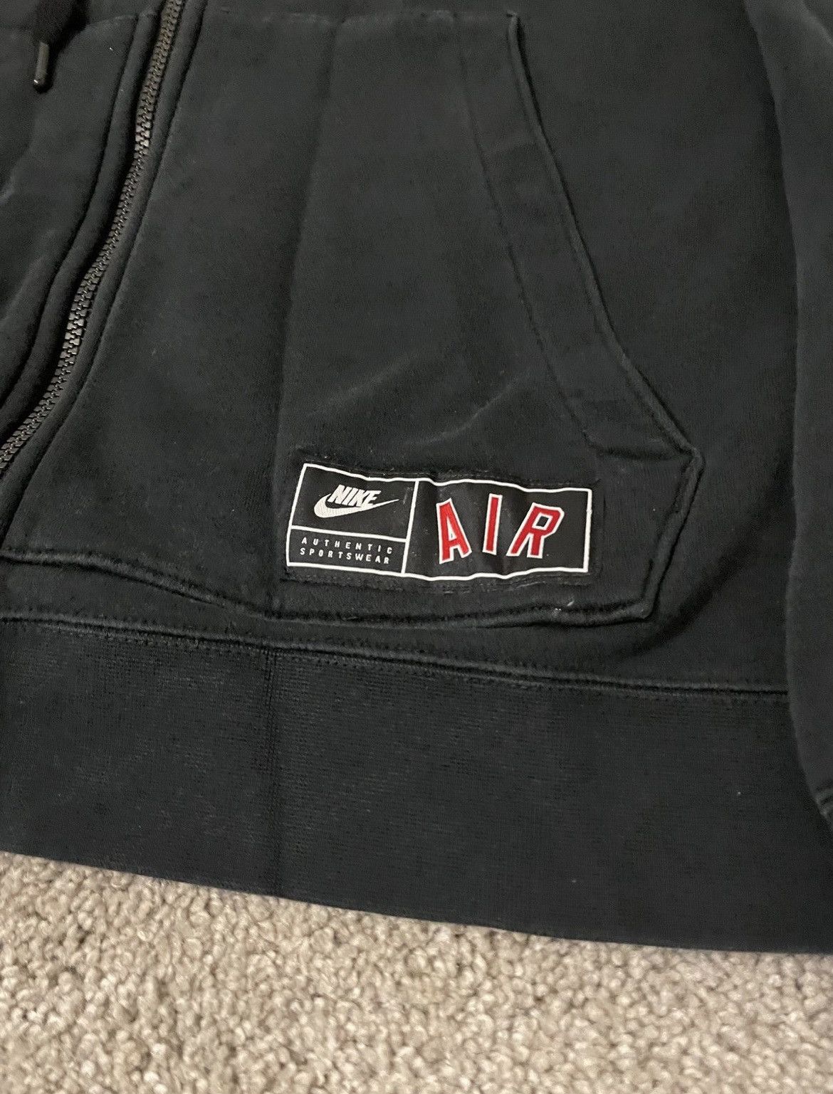 Adidas × Nike Nike Air Sportswear Zip up Hoodie Fleece Black/White Medium Size US M / EU 48-50 / 2 - 9 Thumbnail