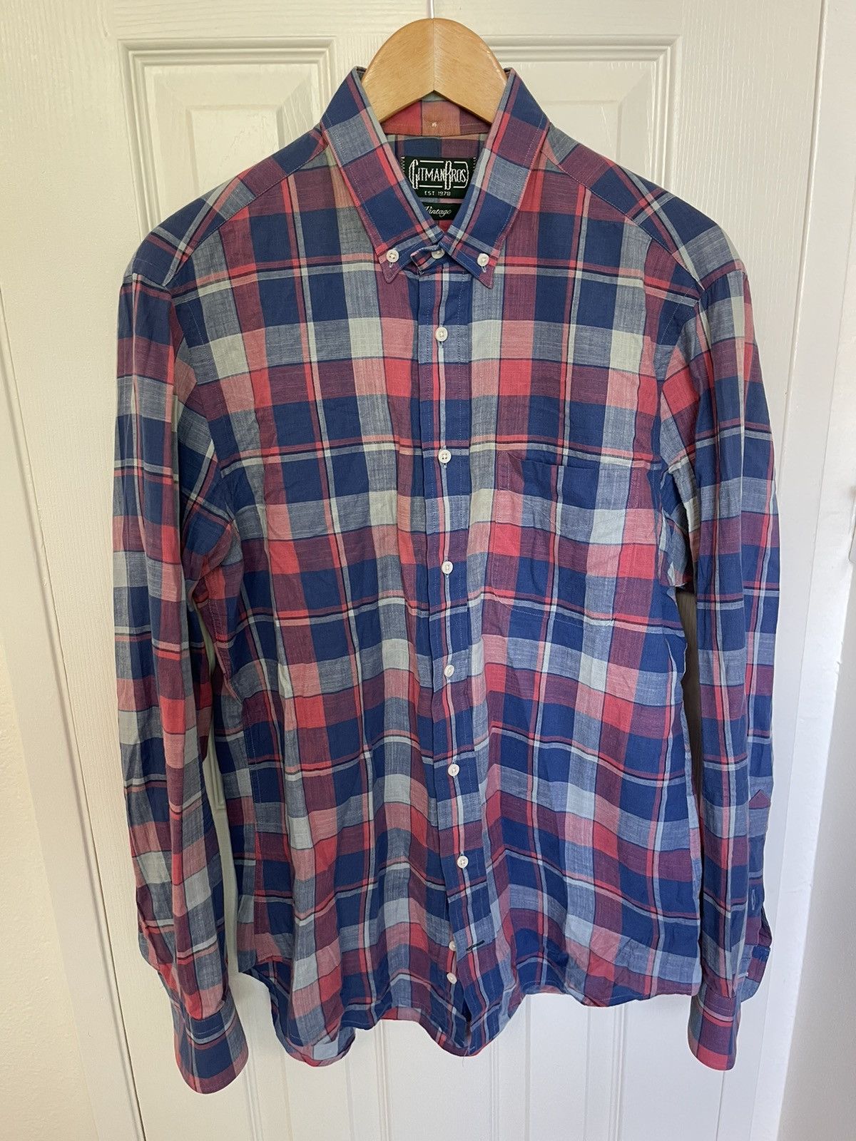 Chemise Gitman Bros. - Taille XL - Couleurs Vives à Carreaux - Excellente état Occasion