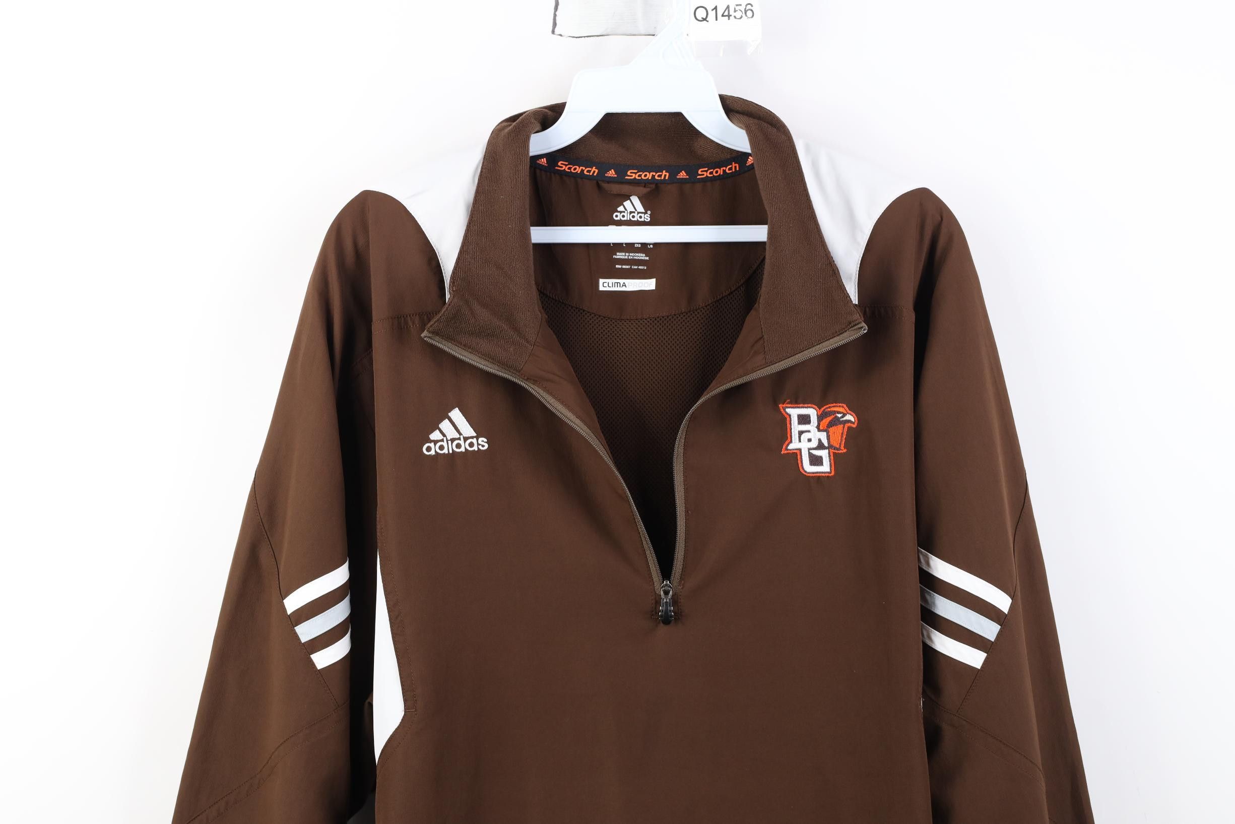Adidas Adidas Issued Bowling Green State University Football Jacket Size US L / EU 52-54 / 3 - 2 Thumbnail