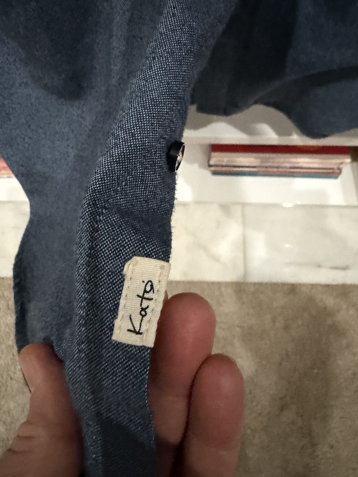 Hiroshi Kato Hiroshi Kato - The Ripper Shirt XL Blue Flannel Made in USA Size US XL / EU 56 / 4 - 4 Thumbnail