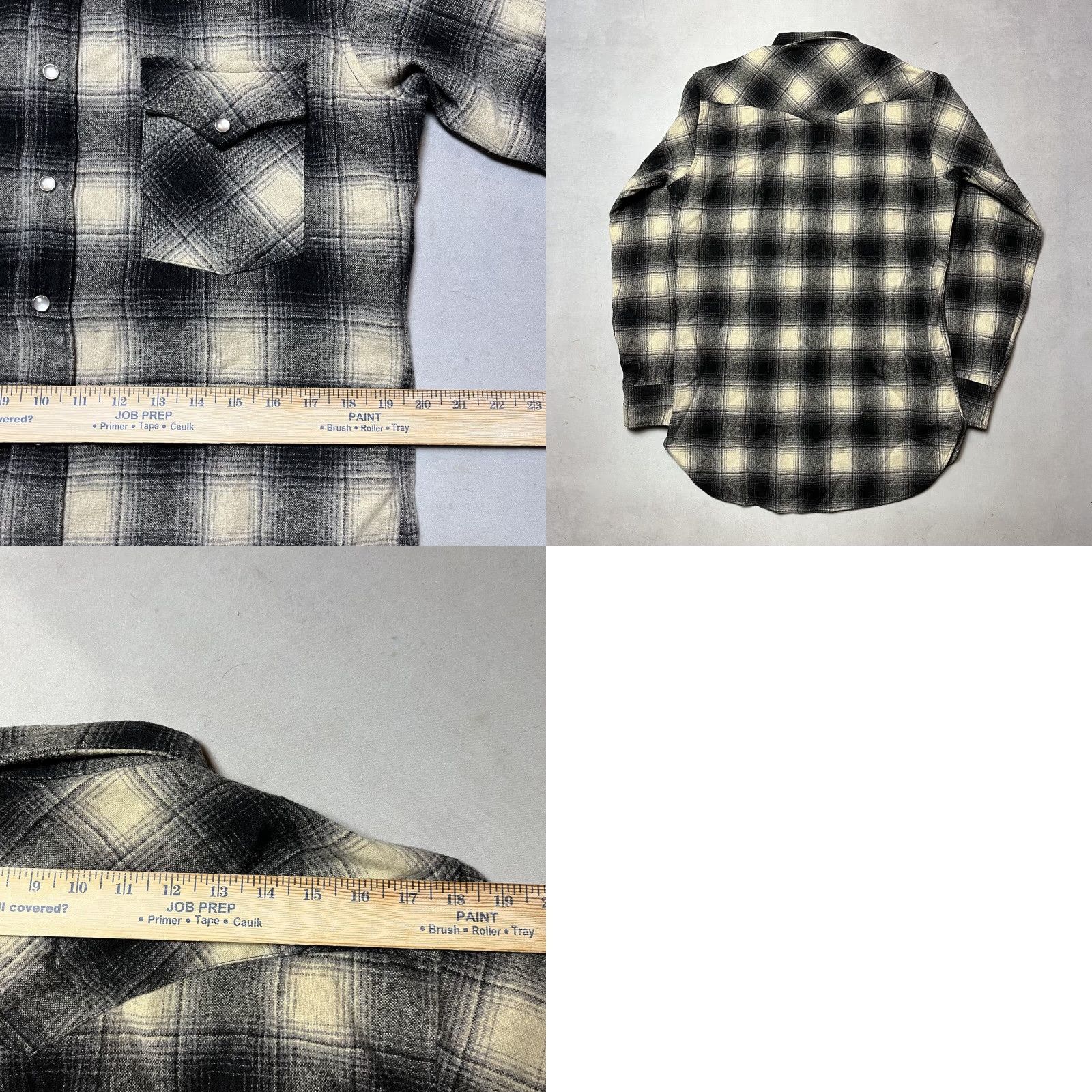 Pendleton VINTAGE Pendleton Western Pearl Snap Plaid Wool Shirt Medium Long Men Size US M / EU 48-50 / 2 - 8 Thumbnail