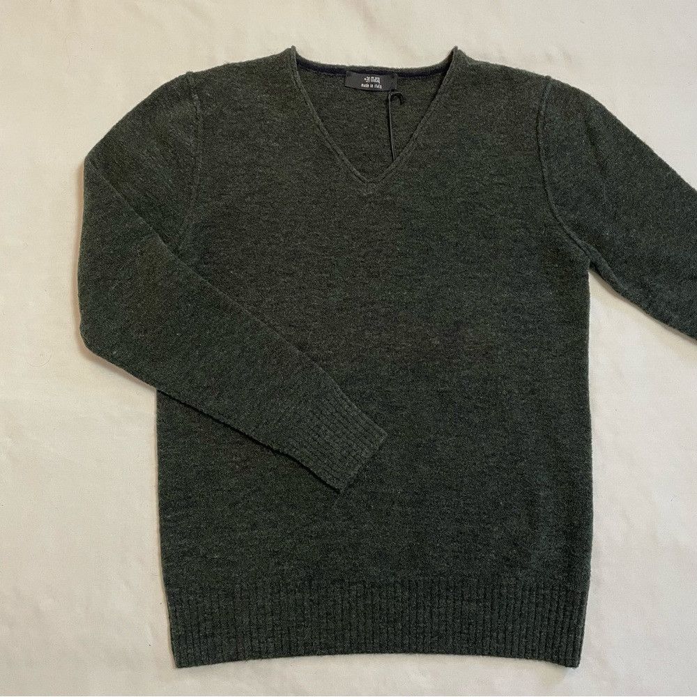 Other NWT New $210 +39 MASQ V-Neck Wool Dark Green Sweater Size S Size US S / EU 44-46 / 1 - 2 Thumbnail