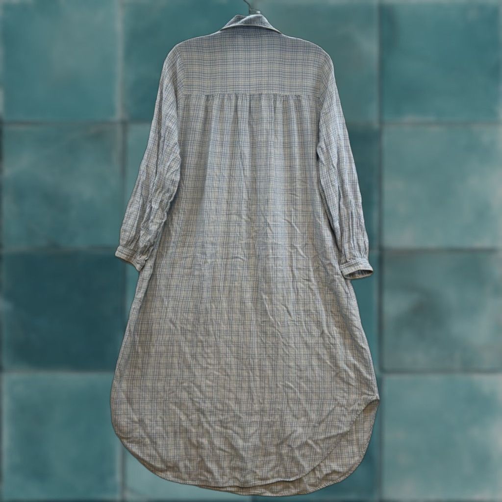 Vintage VINTAGE Nightgown Sleep Dress M Blue Plaid Country Prairie Grandma Cottagecore Erika Taylor Cotton Sleepwear Women’s/Men’s? Size M / US 6-8 / IT 42-44 - 1 Thumbnail