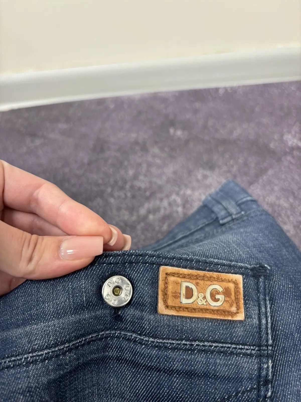 Dolce & Gabbana × Vintage Vintage Dolce & Gabbana Girly Women’s Archival Denim Jeans Size 31" - 5 Thumbnail