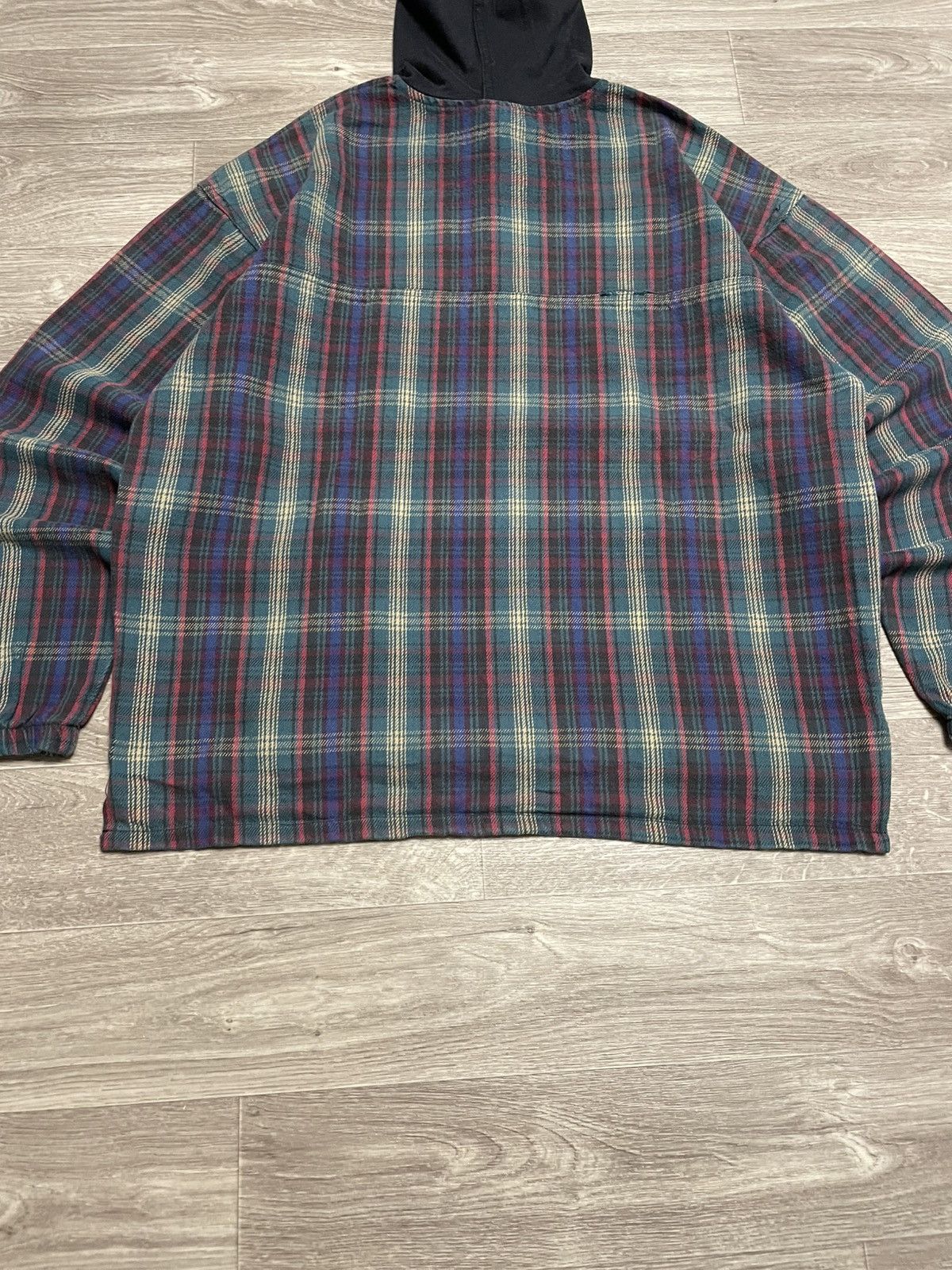 No Fear Vintage No Fear Plaid Flannel Shirt Anorak Pullover USA Size US XL / EU 56 / 4 - 16 Thumbnail