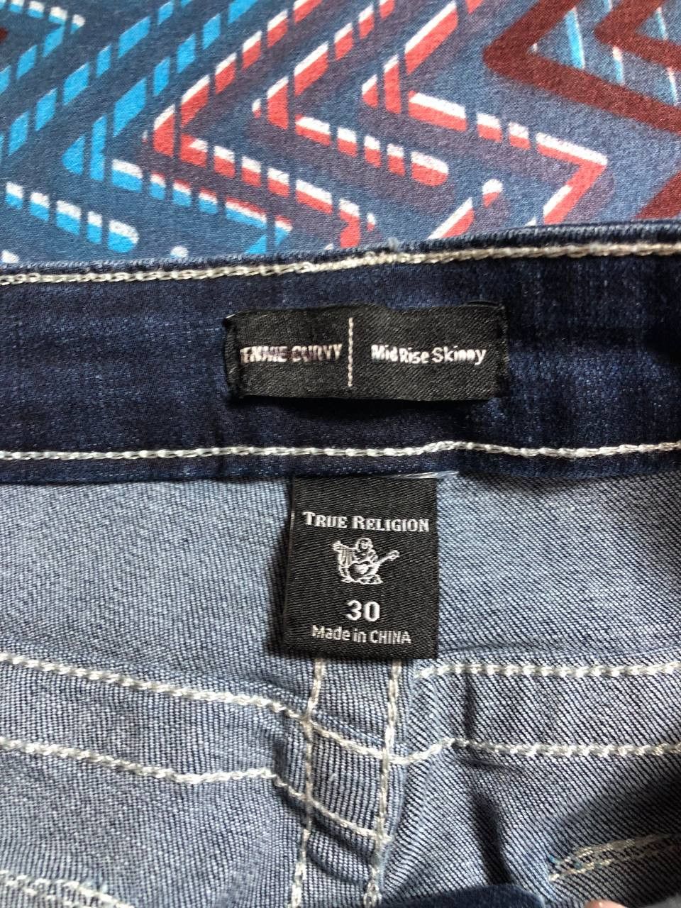True Religion True Religion Jeans Women's Mid-Rise Jennie Curvy Skinny Size 30" / US 8 / IT 44 - 10 Thumbnail