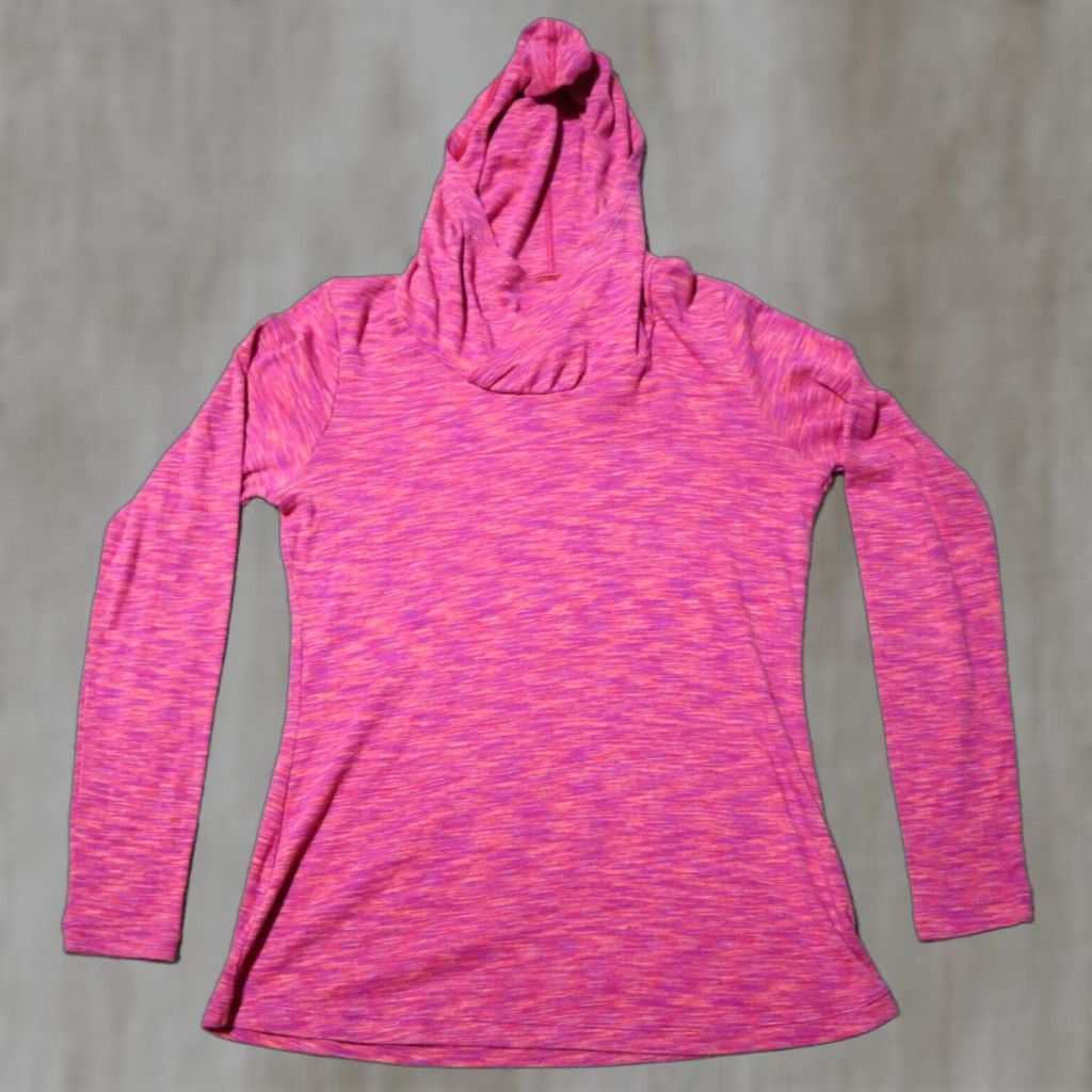 Pinko Columbia Hoodie Women Large L Pink Lightweight Zip Front Jacket Size L / US 10 / IT 46 - 1 Thumbnail