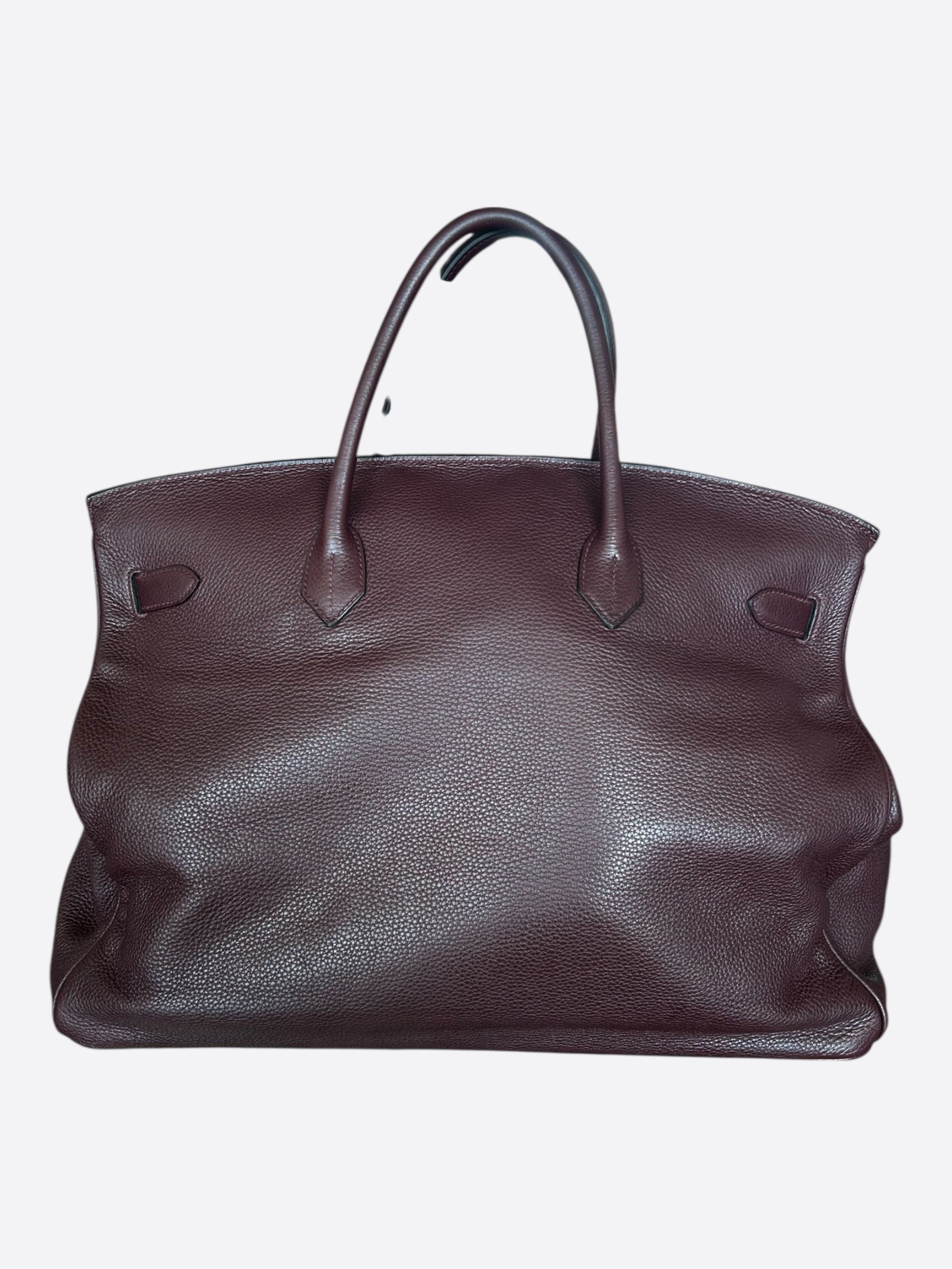 Hermes Hermes Ebene Togo & Palladium Hardware Birkin 50 Size ONE SIZE - 3 Thumbnail