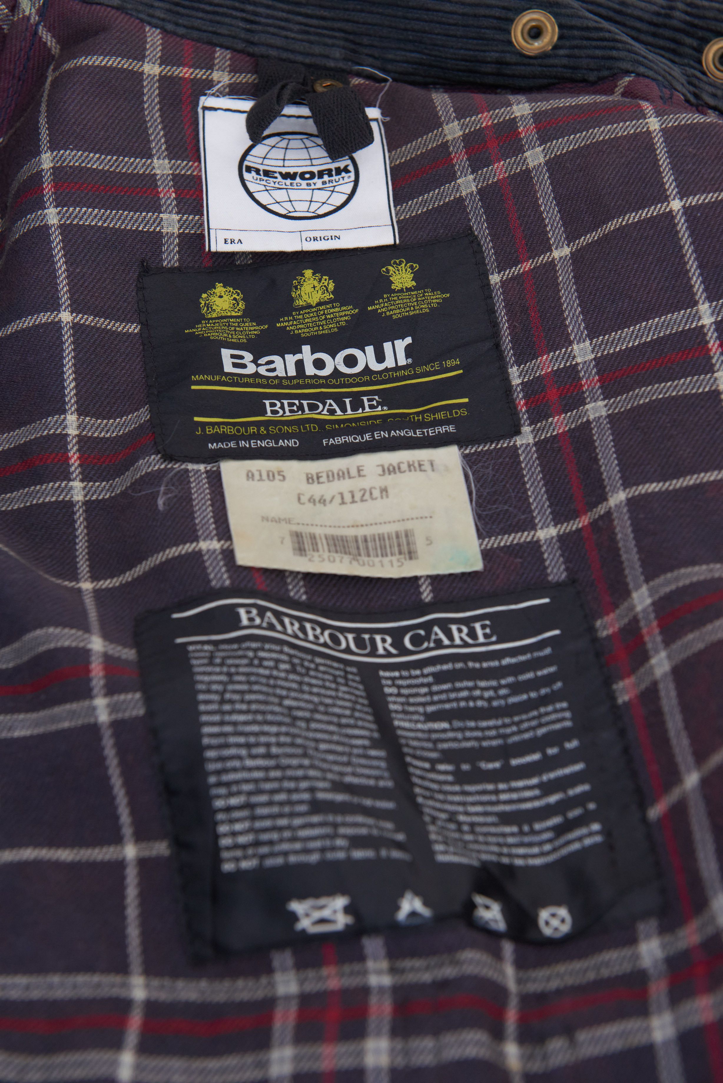 Barbour Brut Clothing. Rework Barbour. Limited Edition. Size US M / EU 48-50 / 2 - 4 Thumbnail