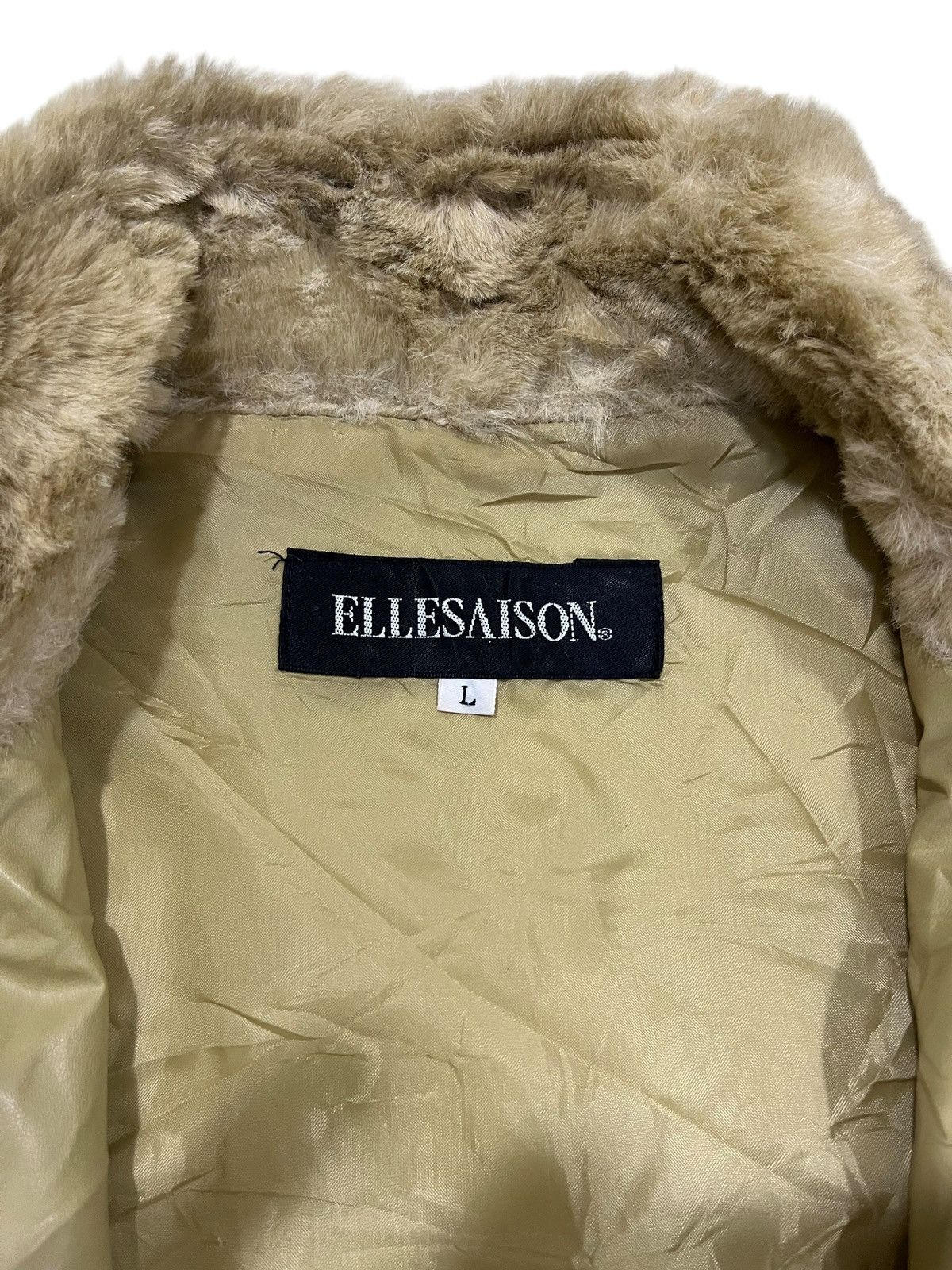 Japanese Brand × Leather Ellesaison Zipped Up Fur Leather Vest Size L / US 10 / IT 46 - 5 Thumbnail