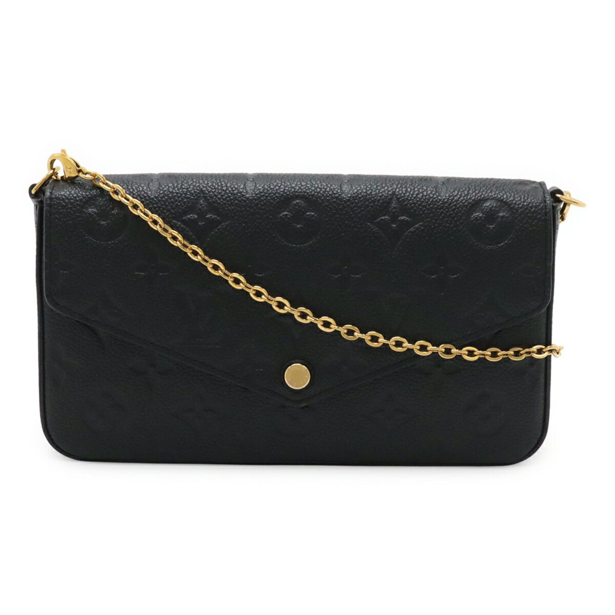 Louis Vuitton Louis Vuitton Monogram Empreinte Pochette Felicie Shoulder Bag Clutch Noir (Case missing) M64064 Size ONE SIZE - 1 Thumbnail