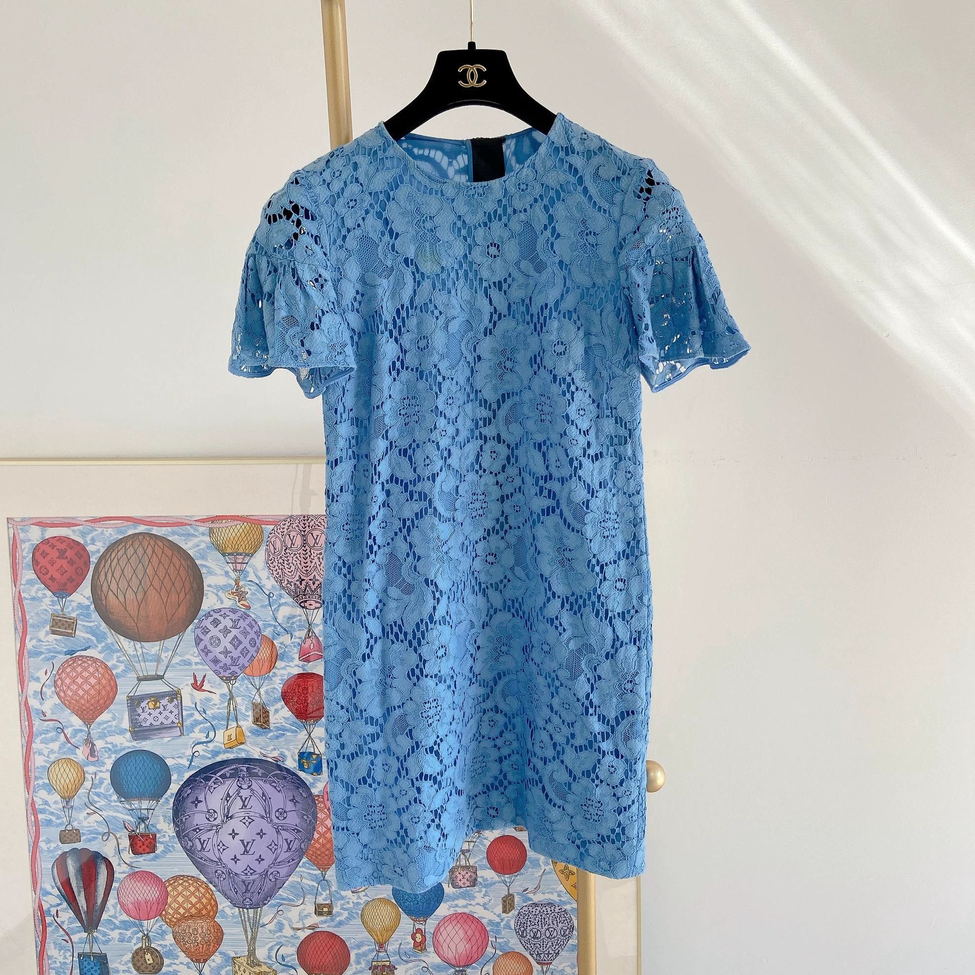 Burberry Burberry lace blue dress Size XS / US 0-2 / IT 36-38 - 1 Thumbnail
