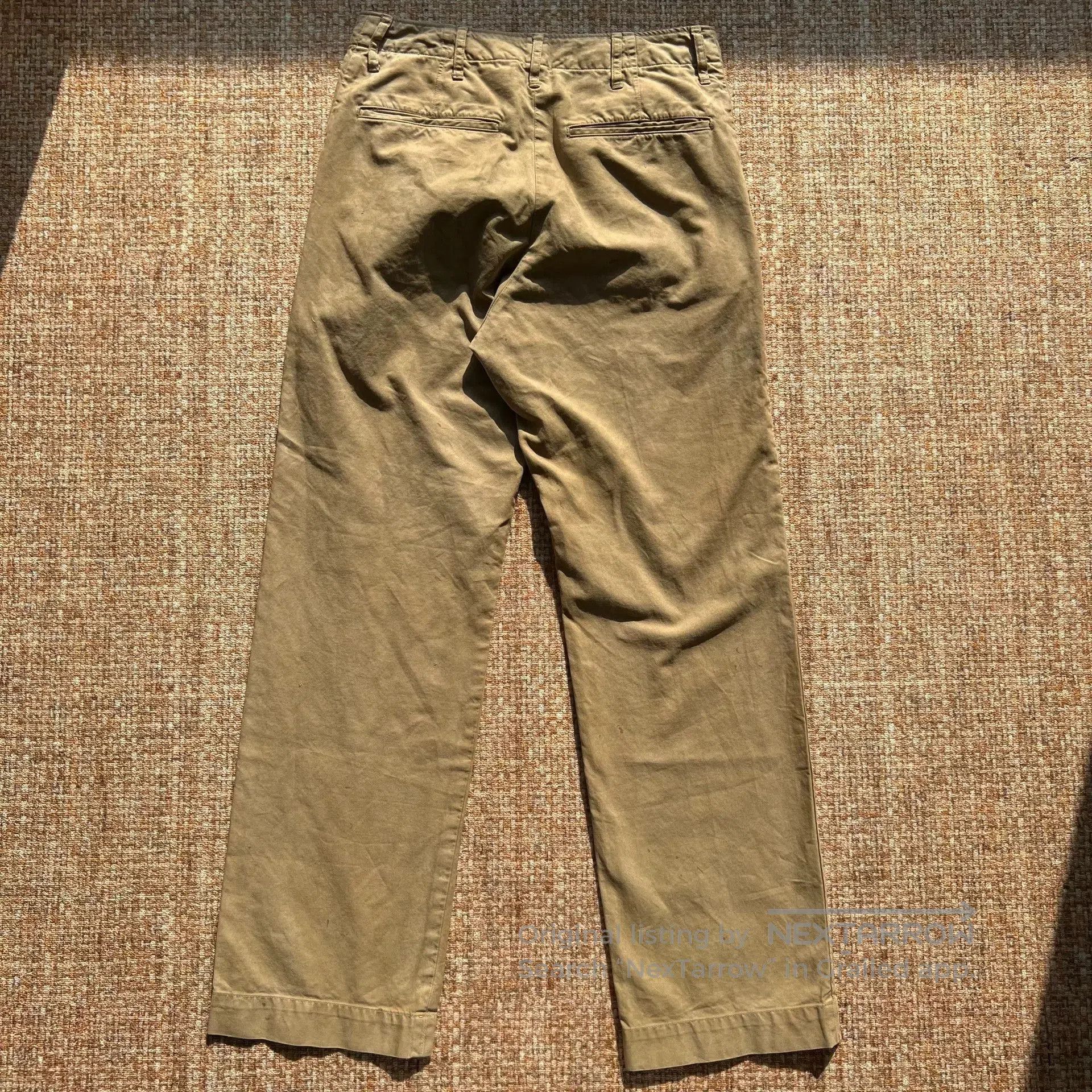 Visvim visvim khaki chino pants with distressed design. Size US 27 - 2 Thumbnail