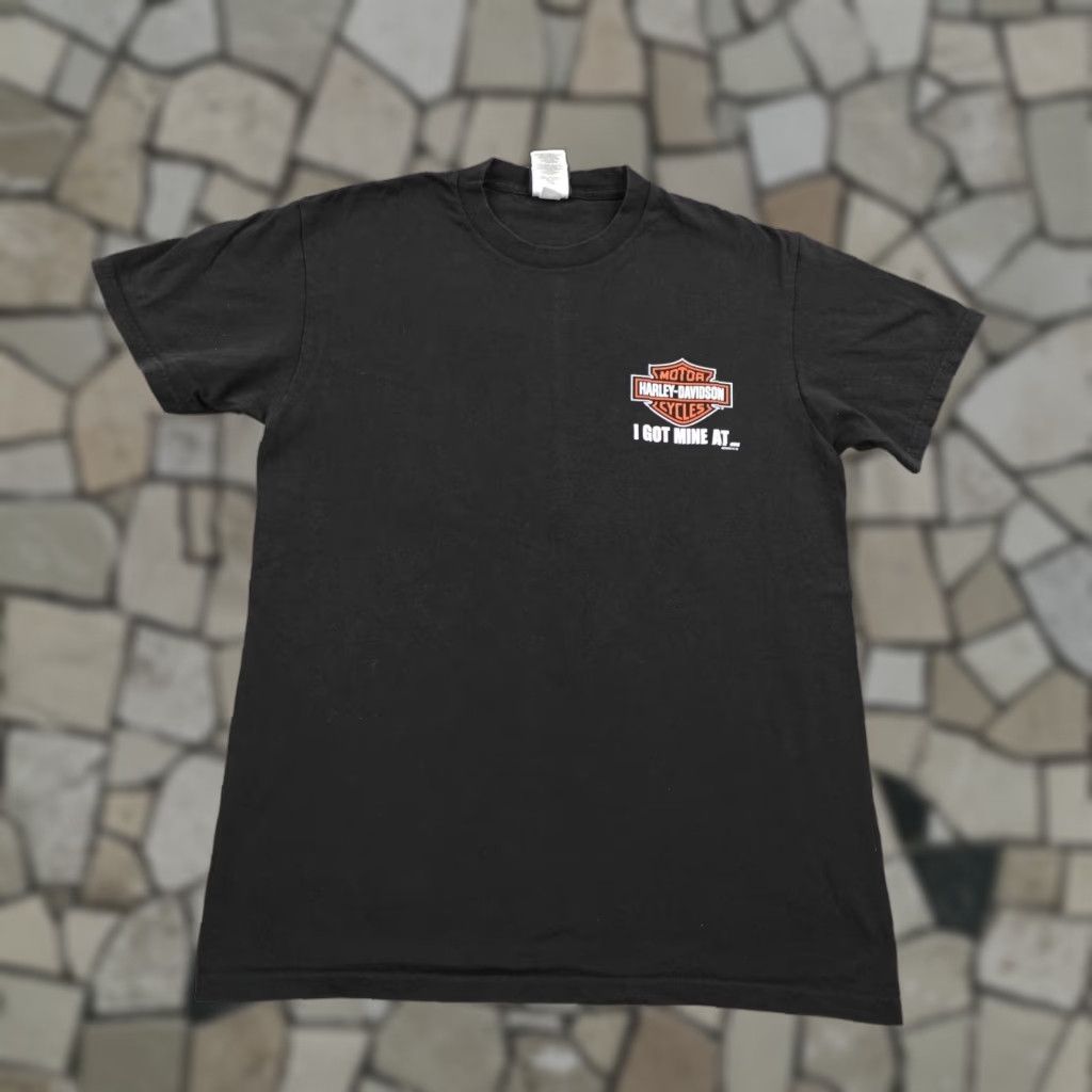 Harley Davidson Harley-Davidson Shirt Mens Medium Black Emerald Coast Florida Motorcycles Biker Size US M / EU 48-50 / 2 - 1 Thumbnail