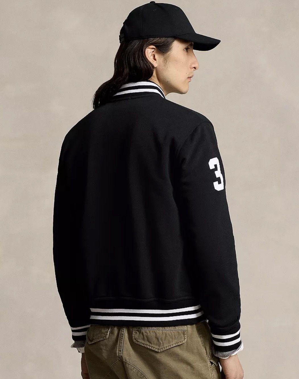 Polo Ralph Lauren Polo Ralph Lauren Big Pony Fleece Baseball Jacket Black XL Size US XL / EU 56 / 4 - 3 Thumbnail