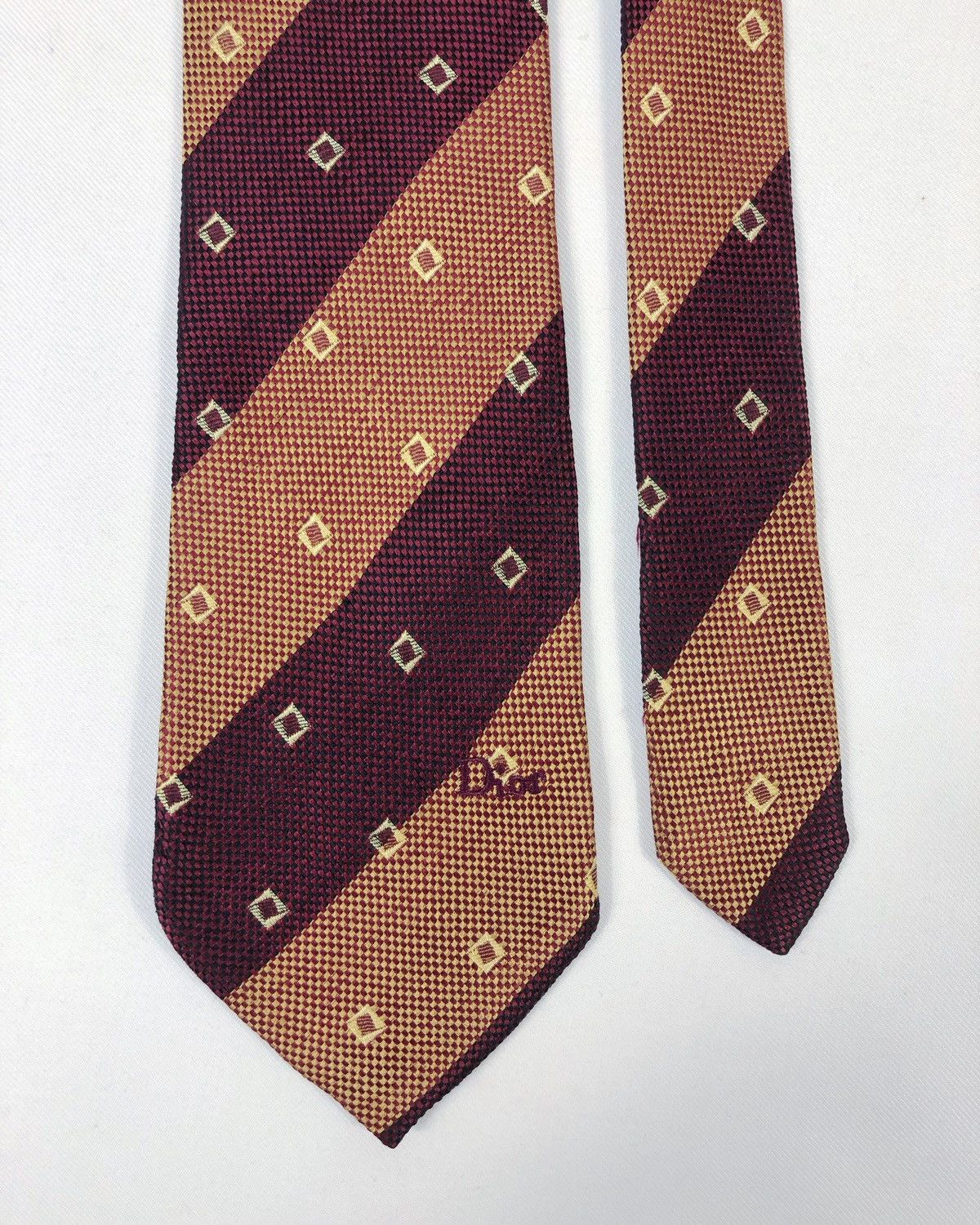 Christian Dior Monsieur × Vintage Rare Vintage Christian Dior Monsieur Silk Tie Size ONE SIZE - 3 Thumbnail