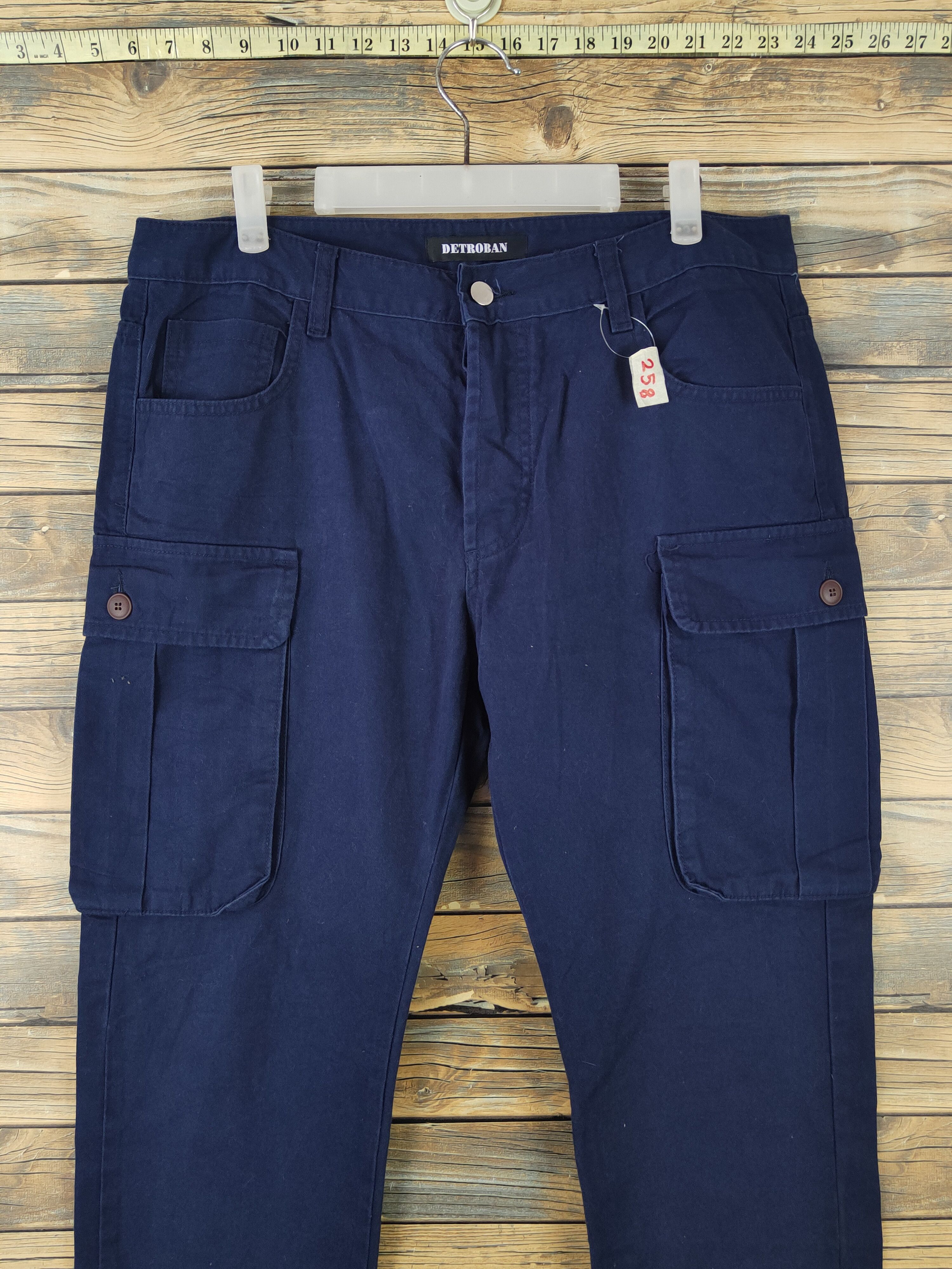 Japanese Brand DLL Detroban Navy Multipocket Tactical Cargo Pants #258 Size US 33 - 2 Thumbnail