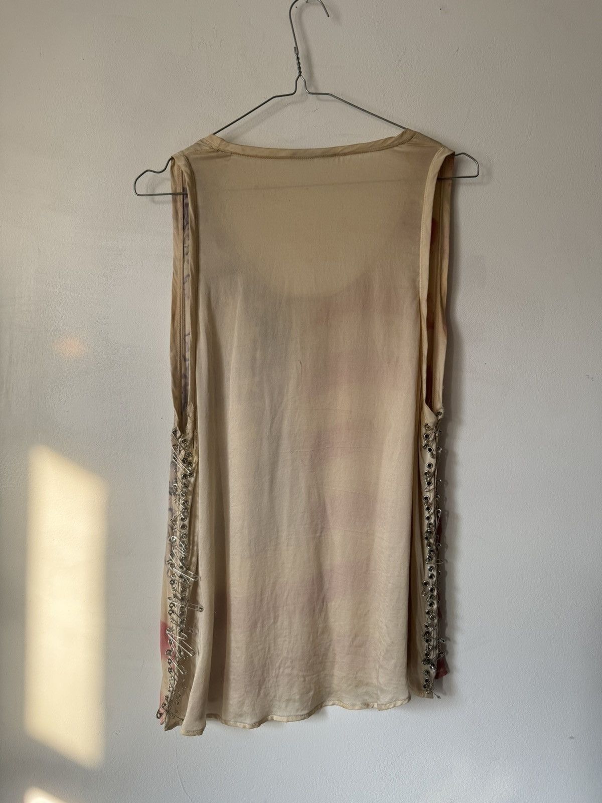 Balmain Rare Balmain SS11 100% Silk Safety Pin USA Tank (Decarnin) Size US M / EU 48-50 / 2 - 4 Thumbnail