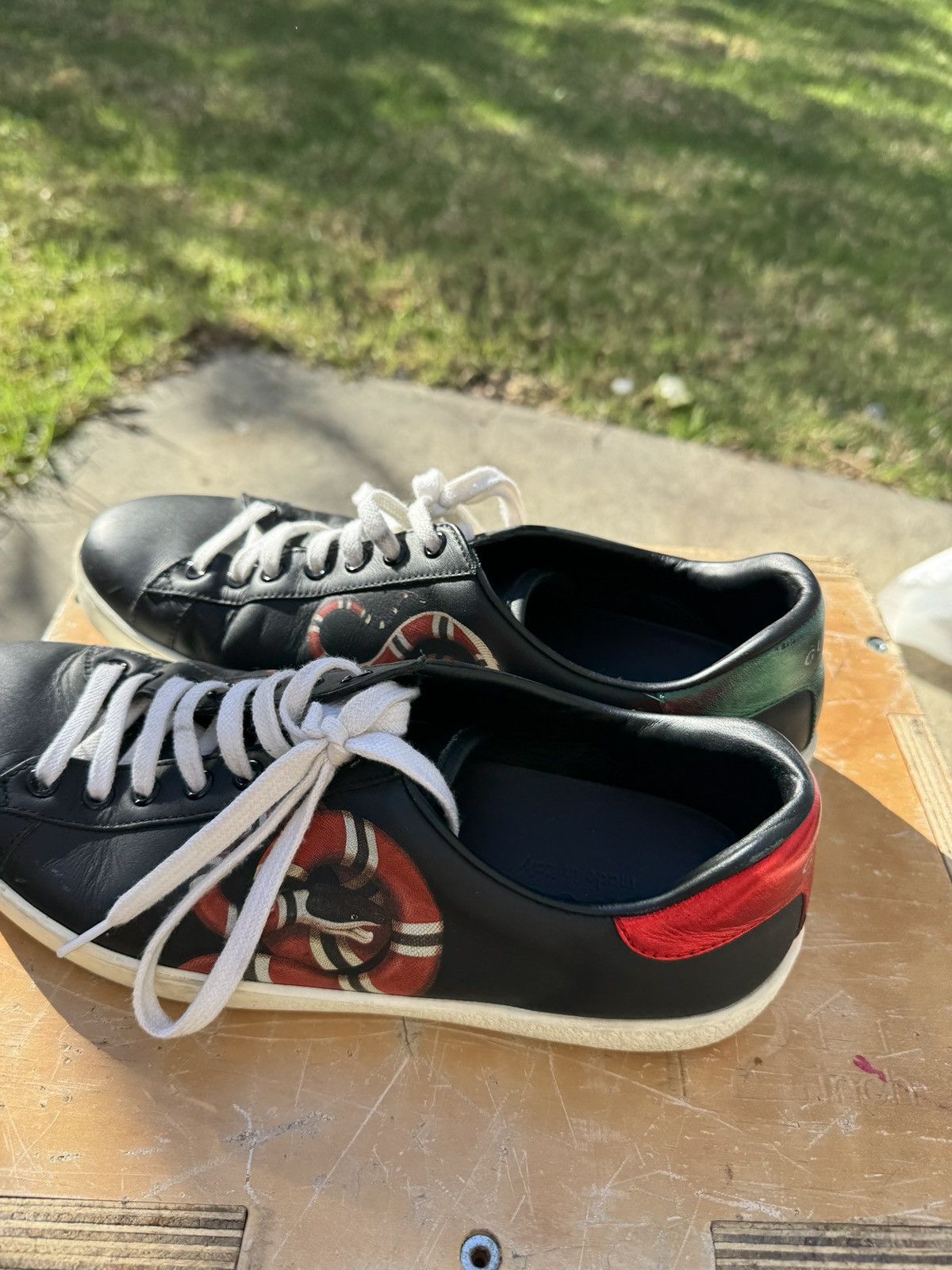 Gucci Gucci snake sneakers size US 8.5 UK 7.5 Size US 8.5 / EU 41-42 - 3 Thumbnail
