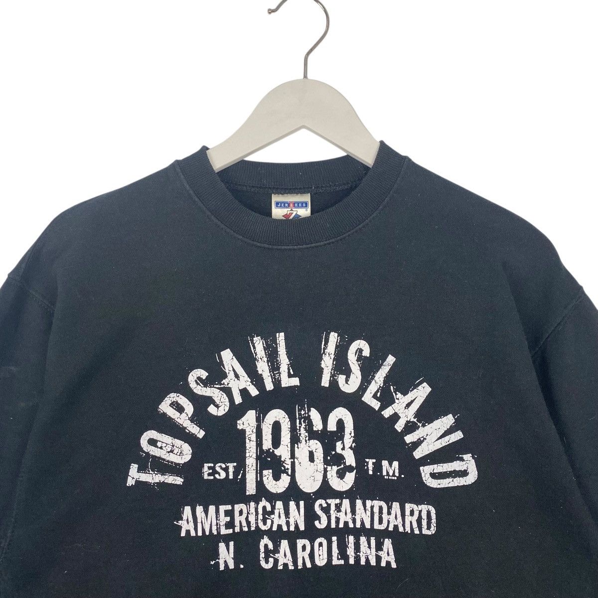 Other Vintage Jerzees Big Logo Printed Crewneck Sweatshirt Black Size US M / EU 48-50 / 2 - 4 Thumbnail