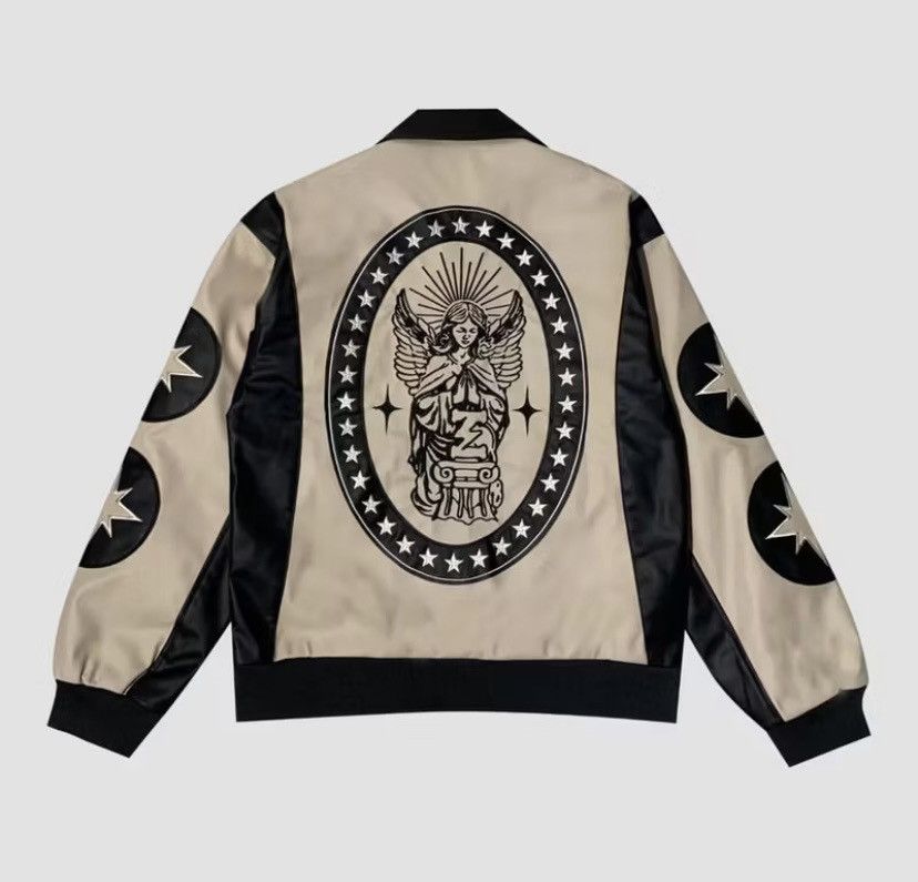 Other Leather jacket nauthy cream black streetwear Size US L / EU 52-54 / 3 - 1 Thumbnail