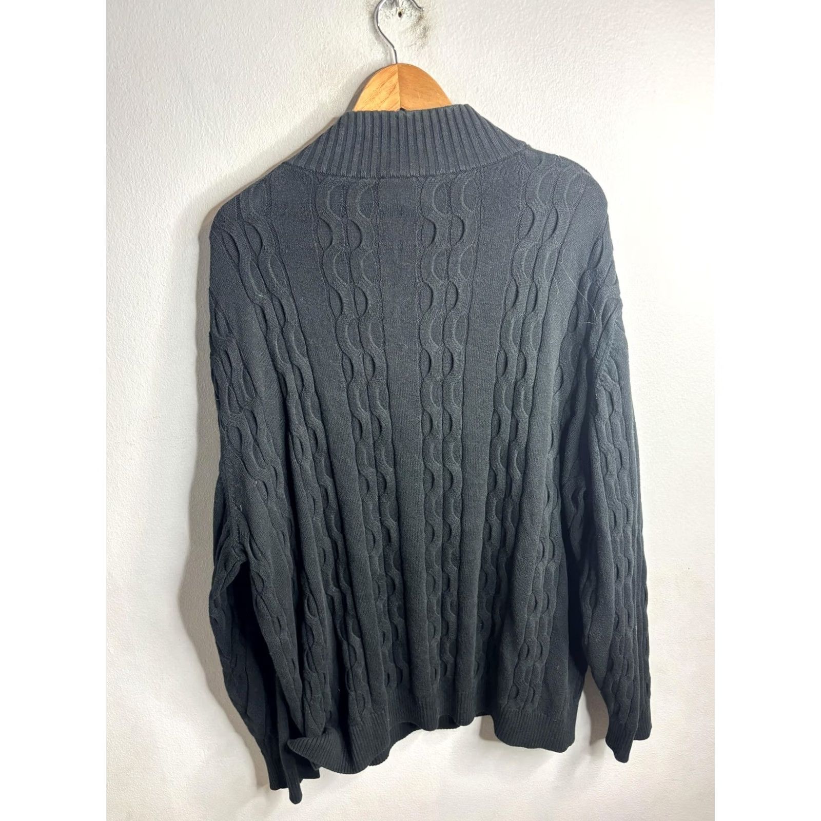 Lacoste Lacoste Sweater Mens 3XL Gray 1/4 Zip Mock Neck Cable Knit Pullover Logo Size US XXL / EU 58 / 5 - 6 Thumbnail