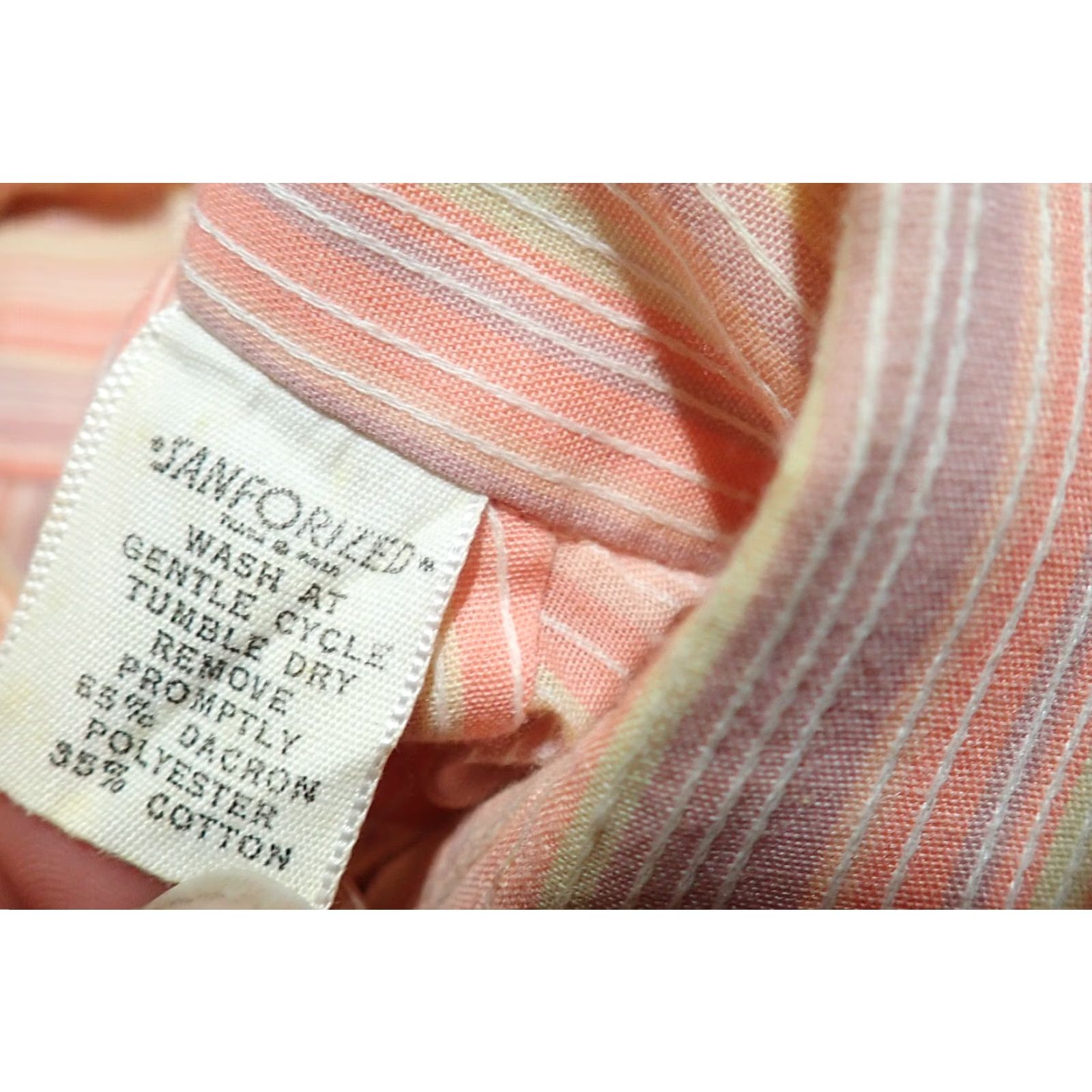 Arrow VINTAGE Arrow Kent Collection Shirt Mens L 60s 70s Sanforized Striped Collared Button-Up Kent Collection Size US L / EU 52-54 / 3 - 4 Thumbnail