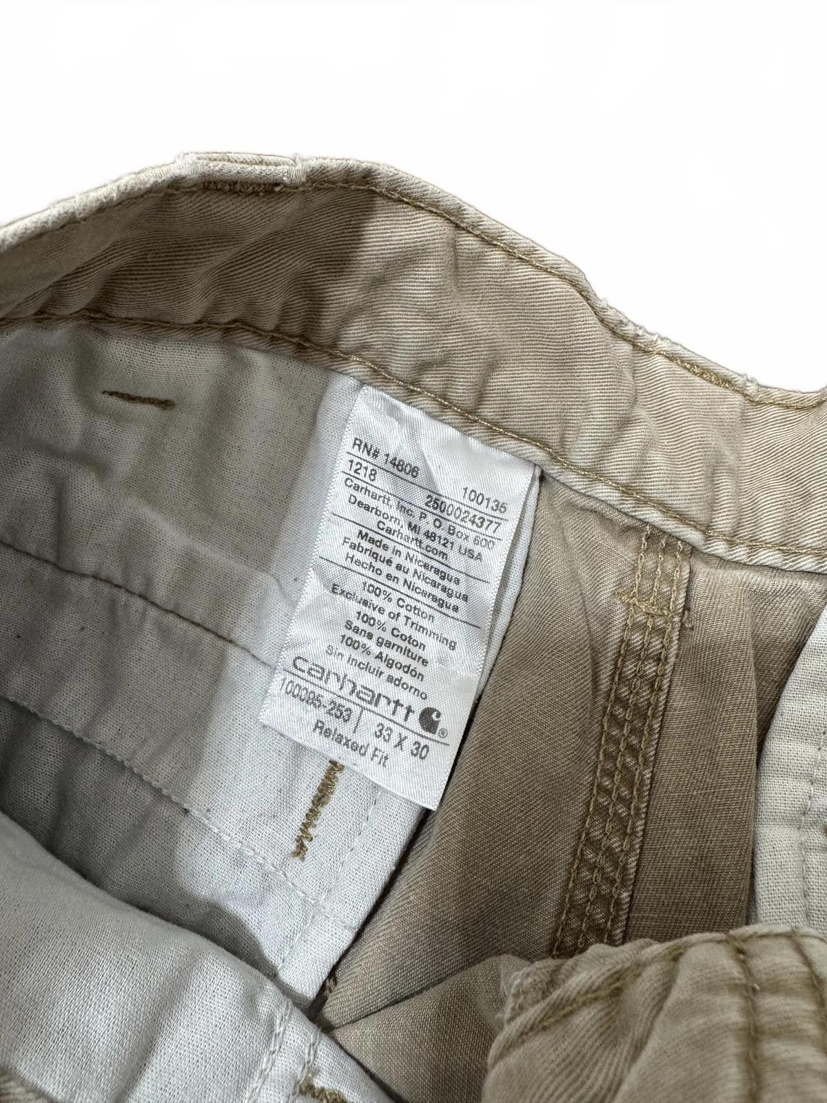 Carhartt Carhartt Men's Beige Work Pants 33X30 Size US 33 - 7 Thumbnail