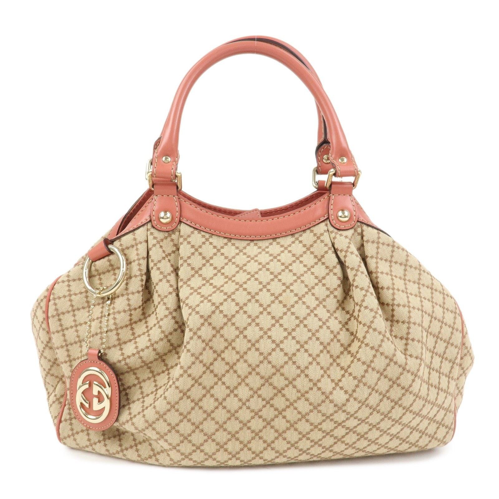 Gucci Gucci Diamante Sukey Interlocking G Canvas Tote Beige Size ONE SIZE - 1 Thumbnail