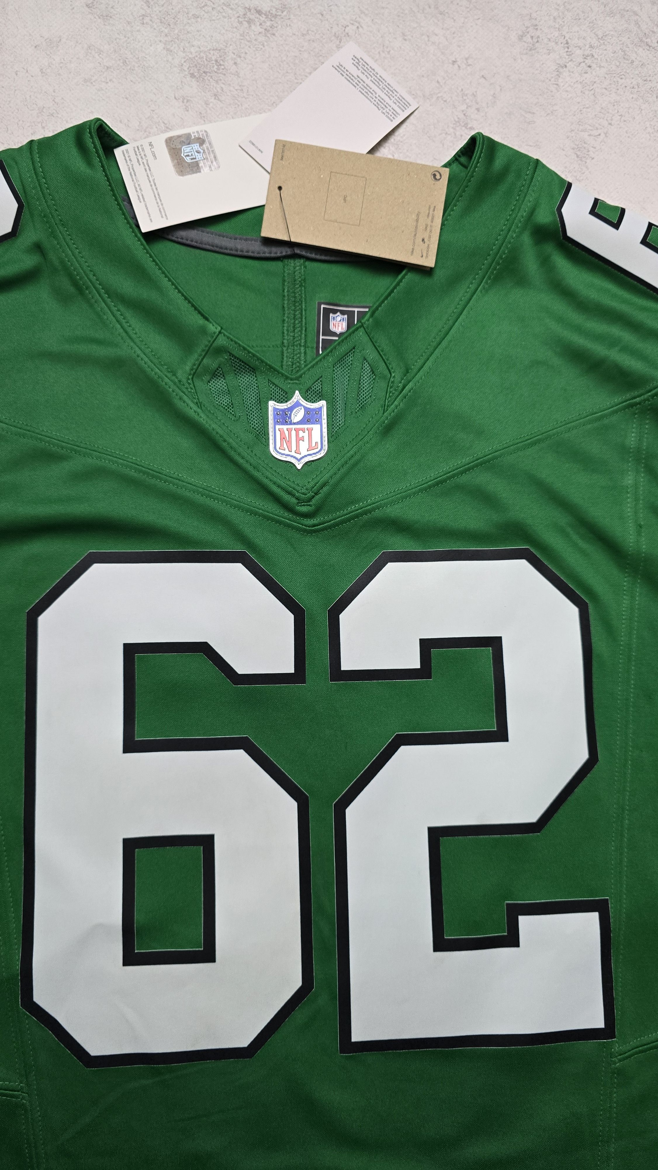 Nike Jason Kelce Philadelphia Eagles FUSE Limited Jersey Kelly Size US XL / EU 56 / 4 - 14 Thumbnail