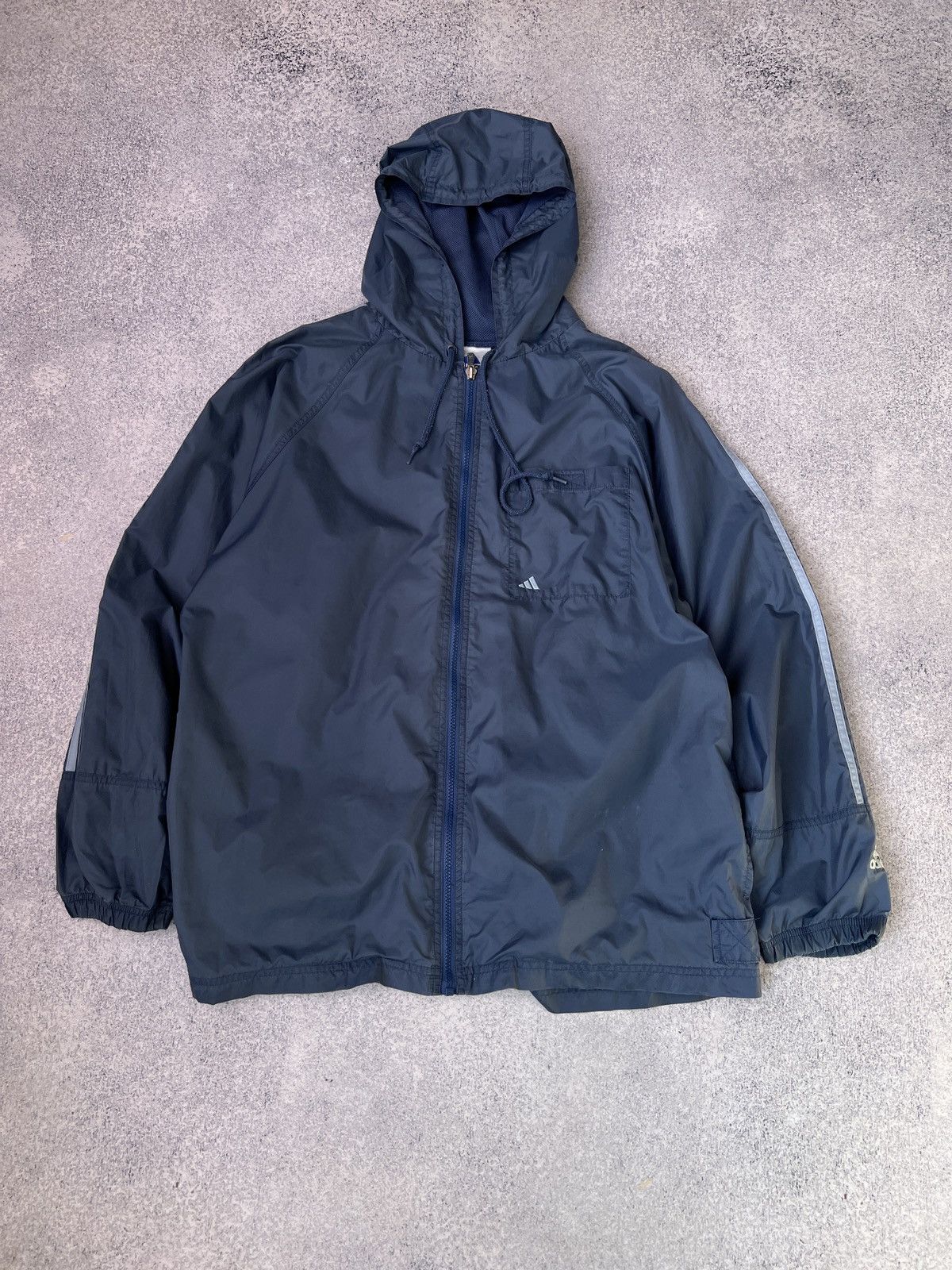 Adidas × Vintage Vintage Adidas Streetwear 90s style blue jacket Size US M / EU 48-50 / 2 - 3 Thumbnail